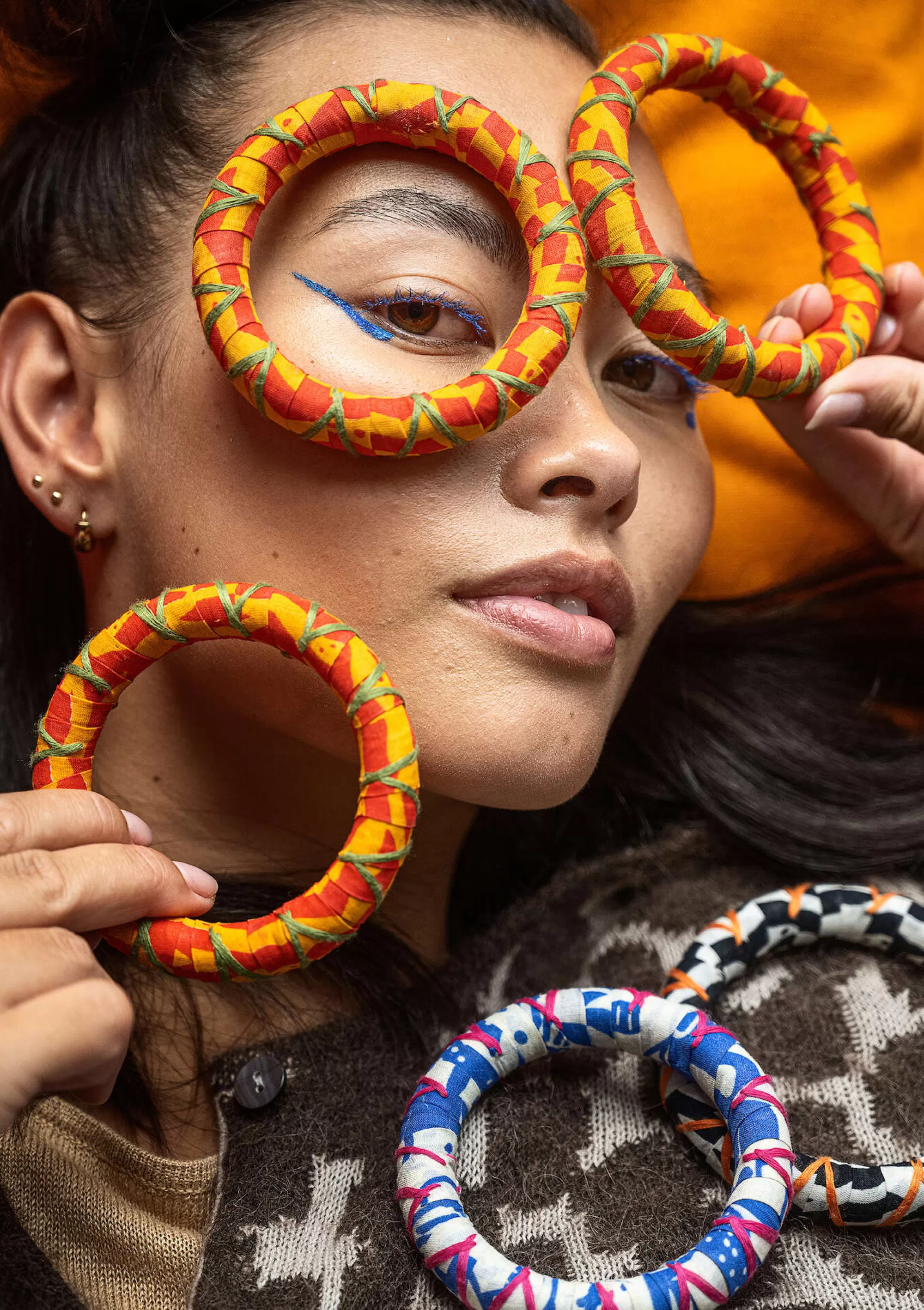Accessoires | Schmuck^Gudrun Sjödén Armschmuck Zuri Aus Bio-Baumwolle/Recyclingholz sonnenschein