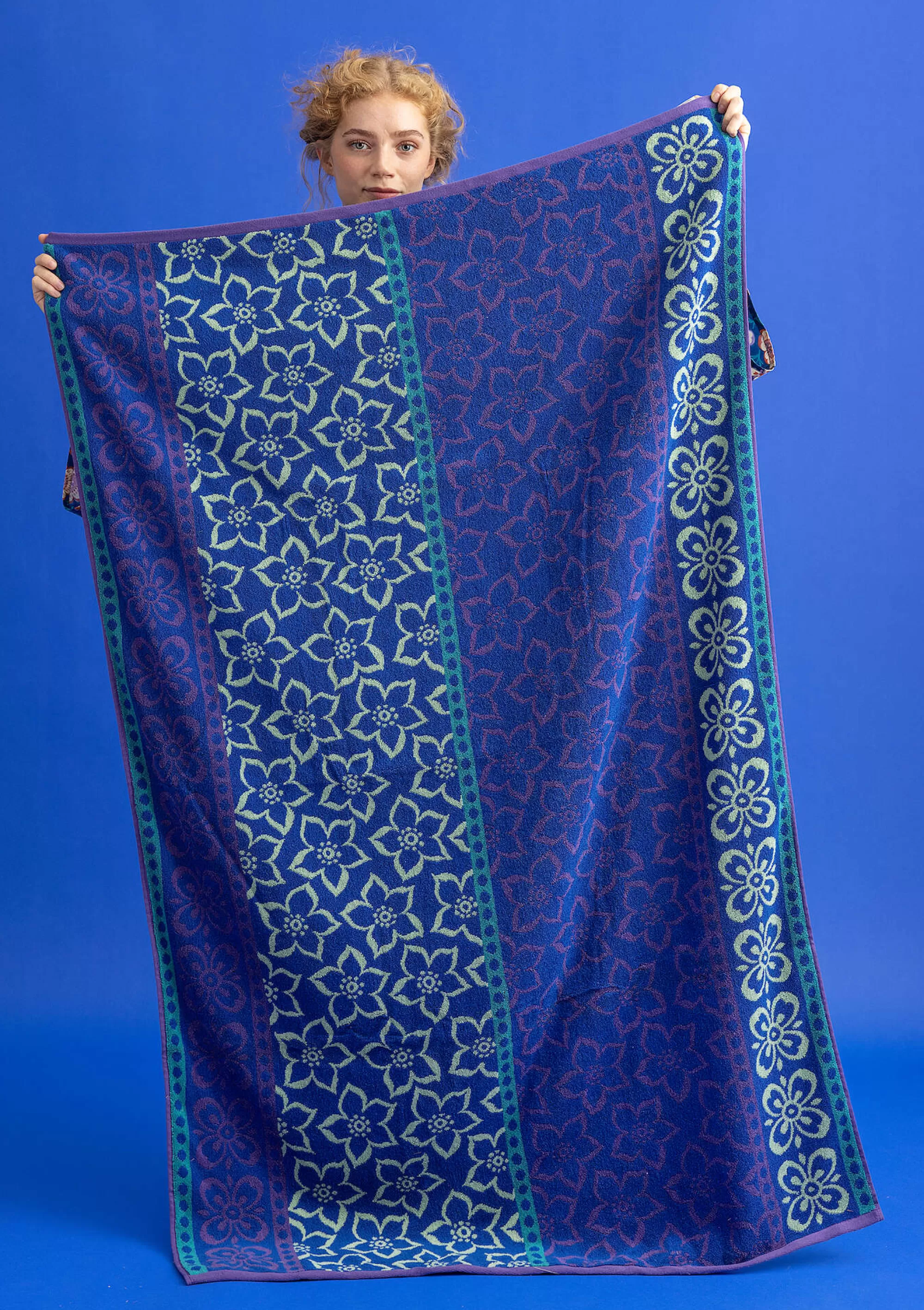 Bad-Accessoires | Frottee^Gudrun Sjödén Badetuch Stars Aus Bio-Baumwolle brillantblau