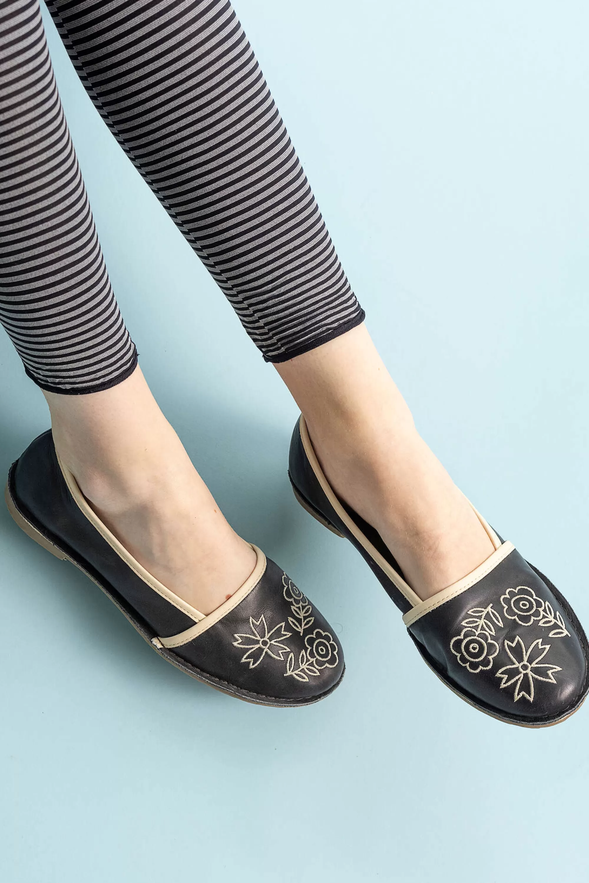 Schuhe | Blumenkleidung^Gudrun Sjödén Ballerinas Aus Nappaleder schwarz