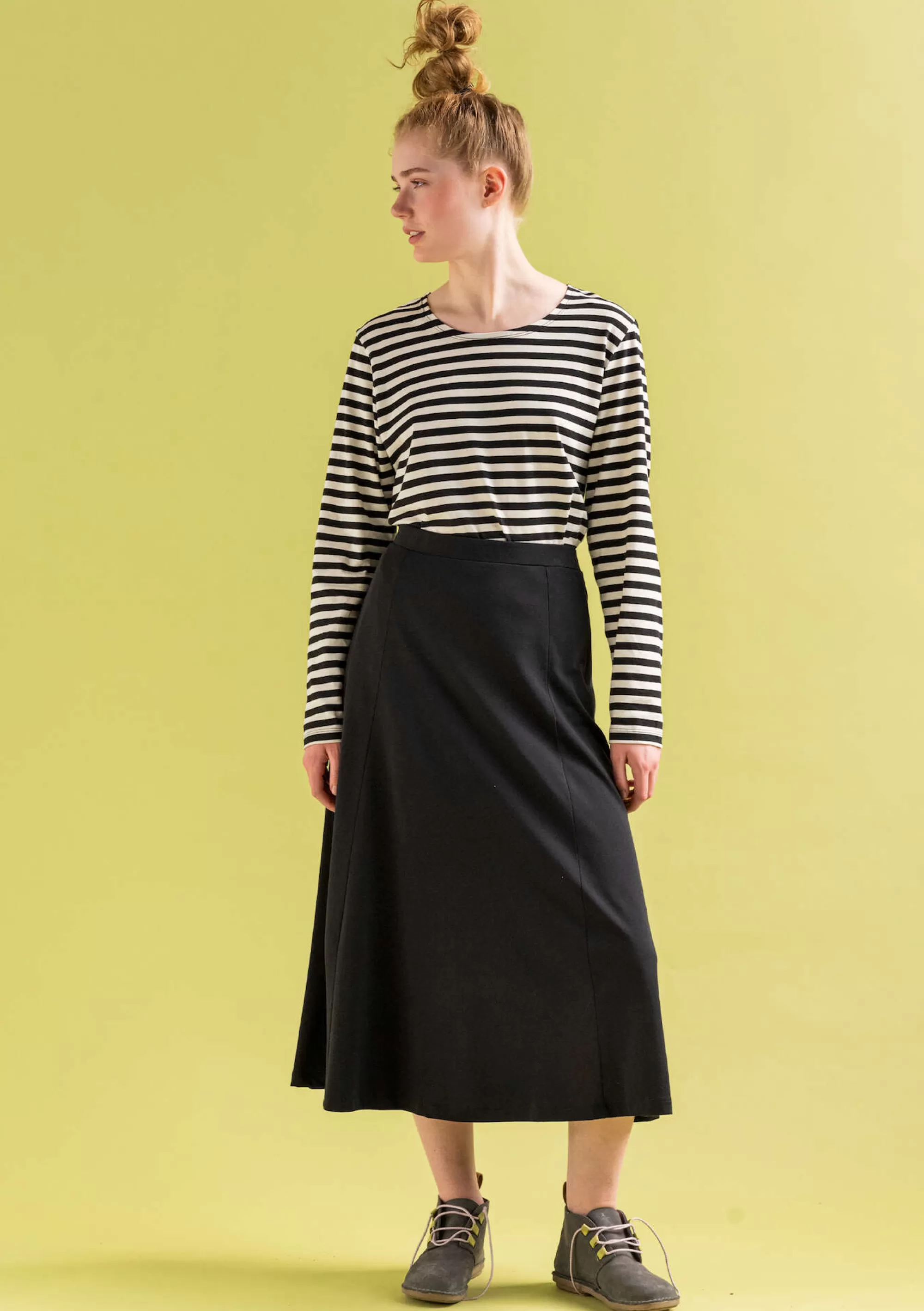 Pullover & Shirts | Öko-Baumwolle^Gudrun Sjödén Basic-Streifenshirt Aus Bio-Baumwolle schwarz-ungebleicht