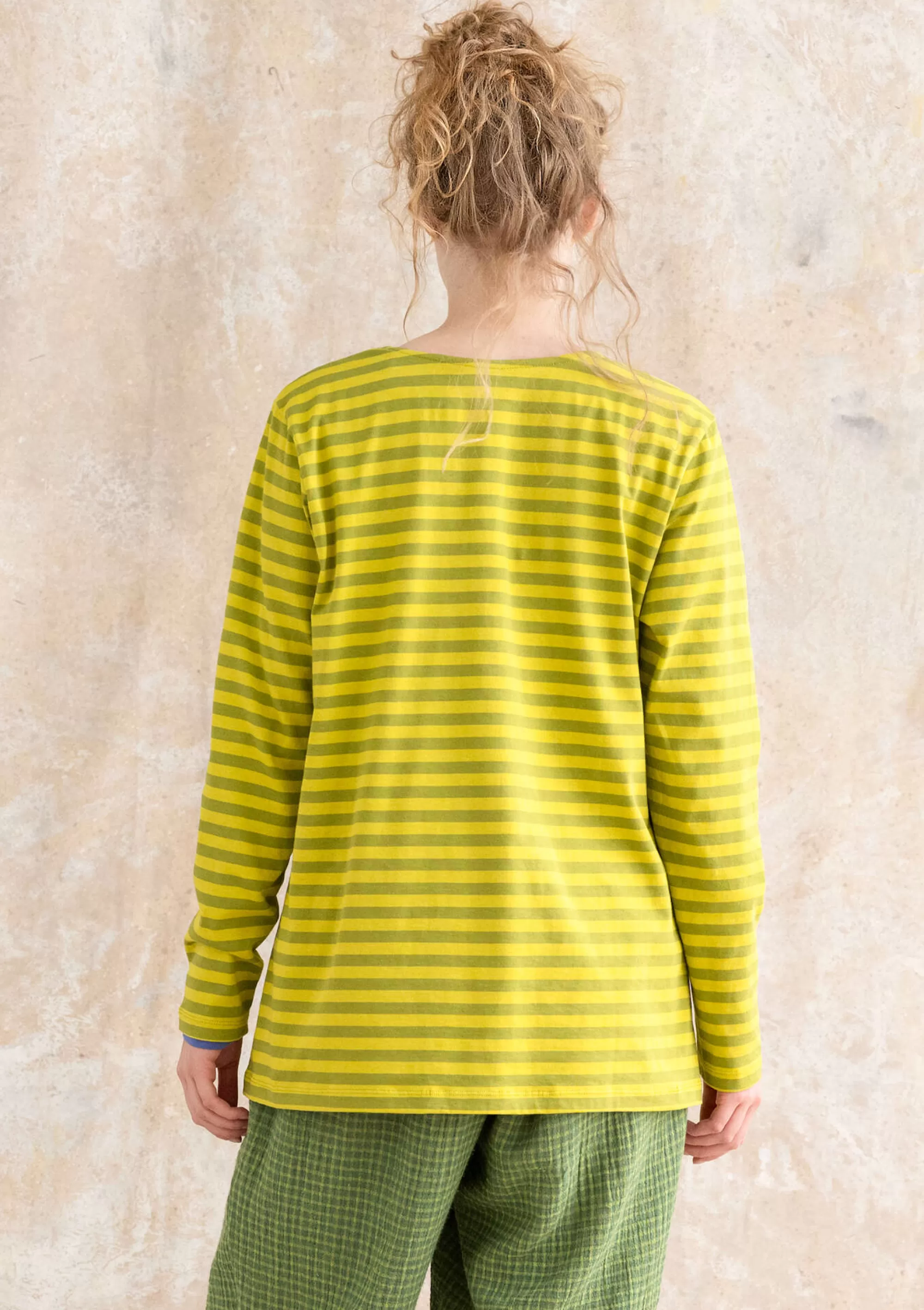 Pullover & Shirts | Öko-Baumwolle^Gudrun Sjödén Basic-Streifenshirt Aus Bio-Baumwolle hellkräutergrün-limettengrün