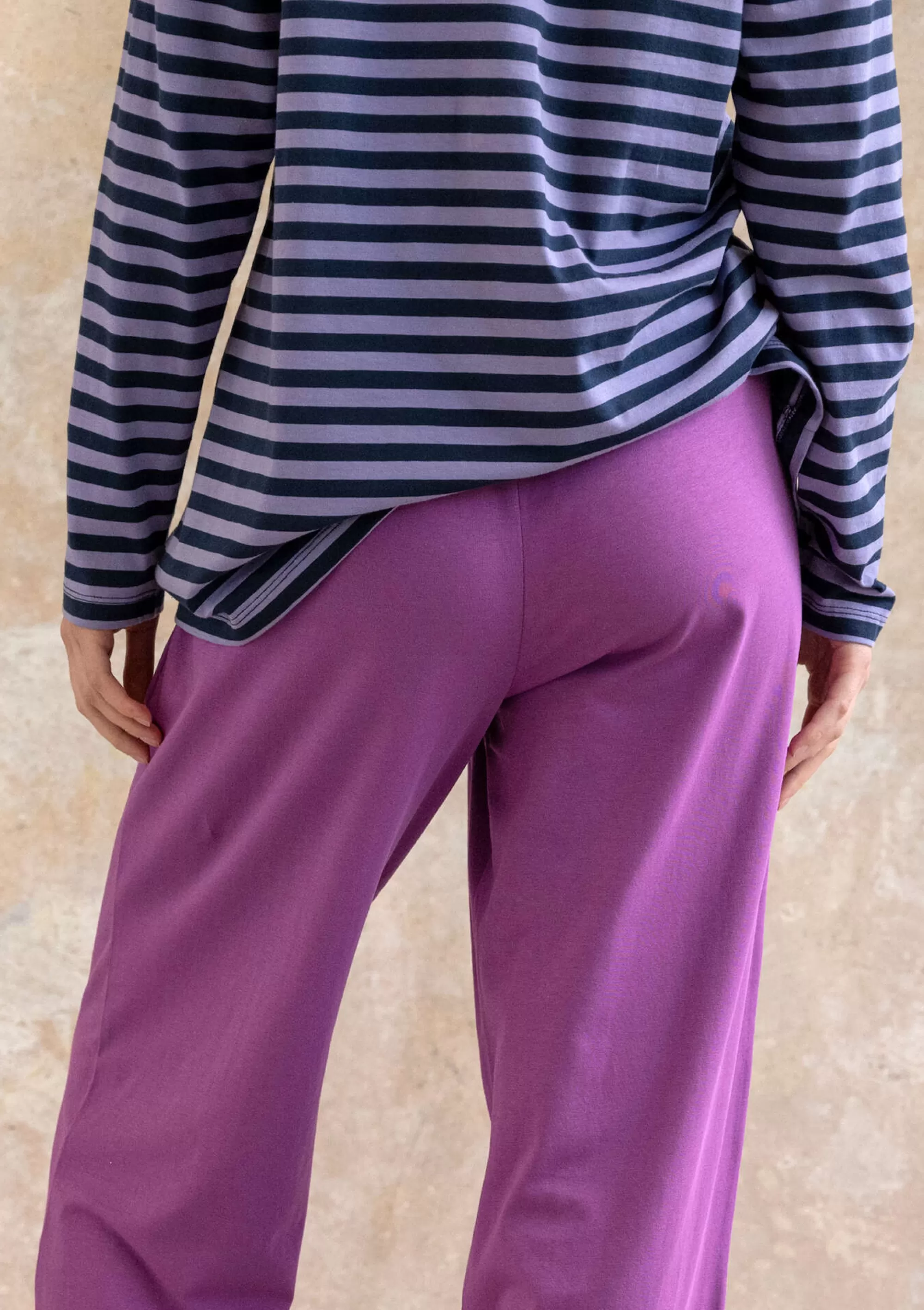 Pullover & Shirts | Öko-Baumwolle^Gudrun Sjödén Basic-Streifenshirt Aus Bio-Baumwolle dunkelindigo-distel