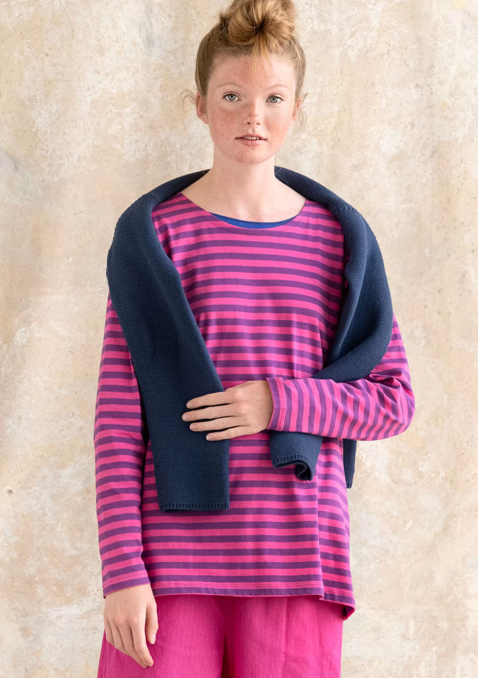 Pullover & Shirts | Öko-Baumwolle^Gudrun Sjödén Basic-Streifenshirt Aus Bio-Baumwolle hibiskus-mittsommerblumen
