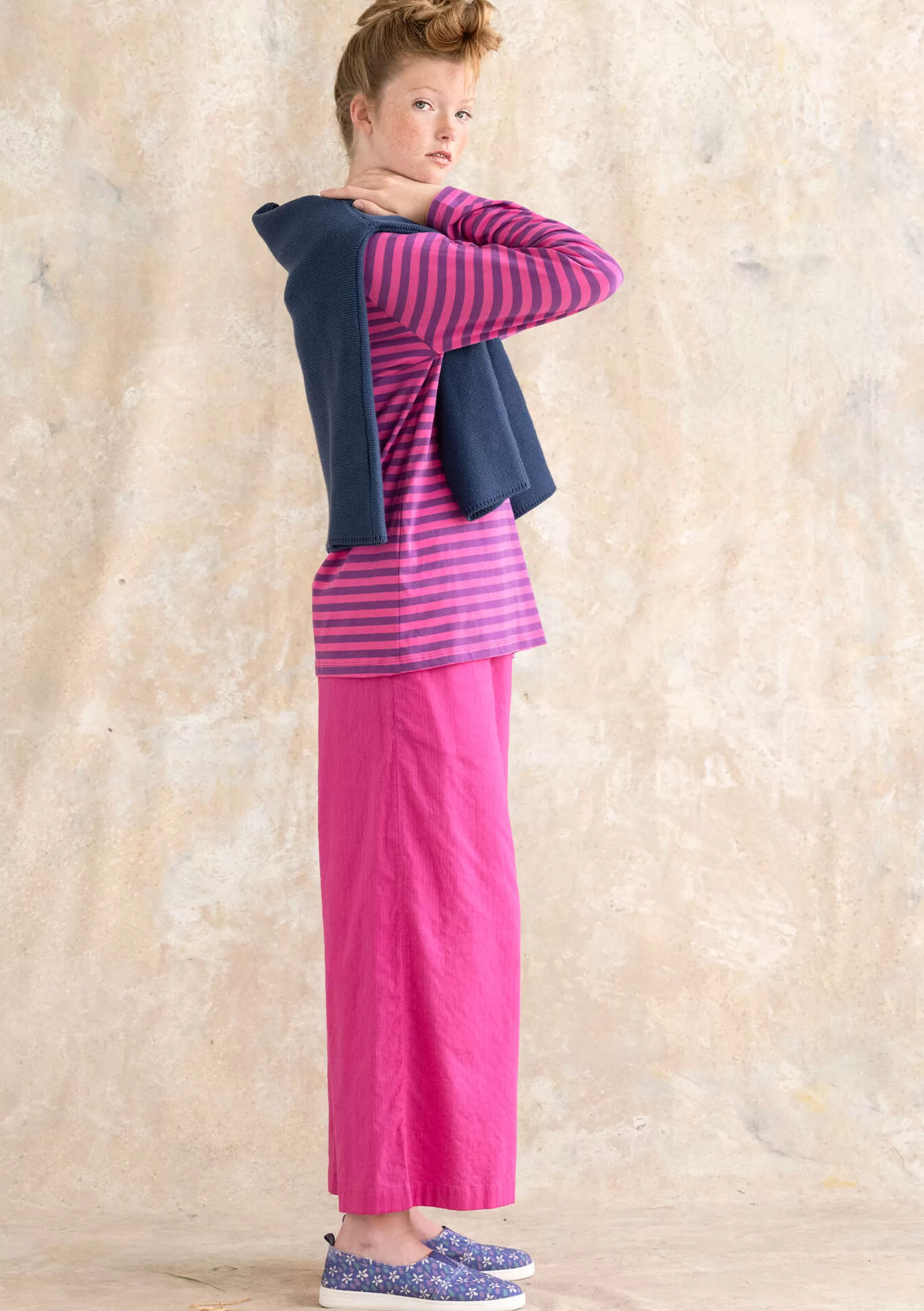 Pullover & Shirts | Öko-Baumwolle^Gudrun Sjödén Basic-Streifenshirt Aus Bio-Baumwolle hibiskus-mittsommerblumen