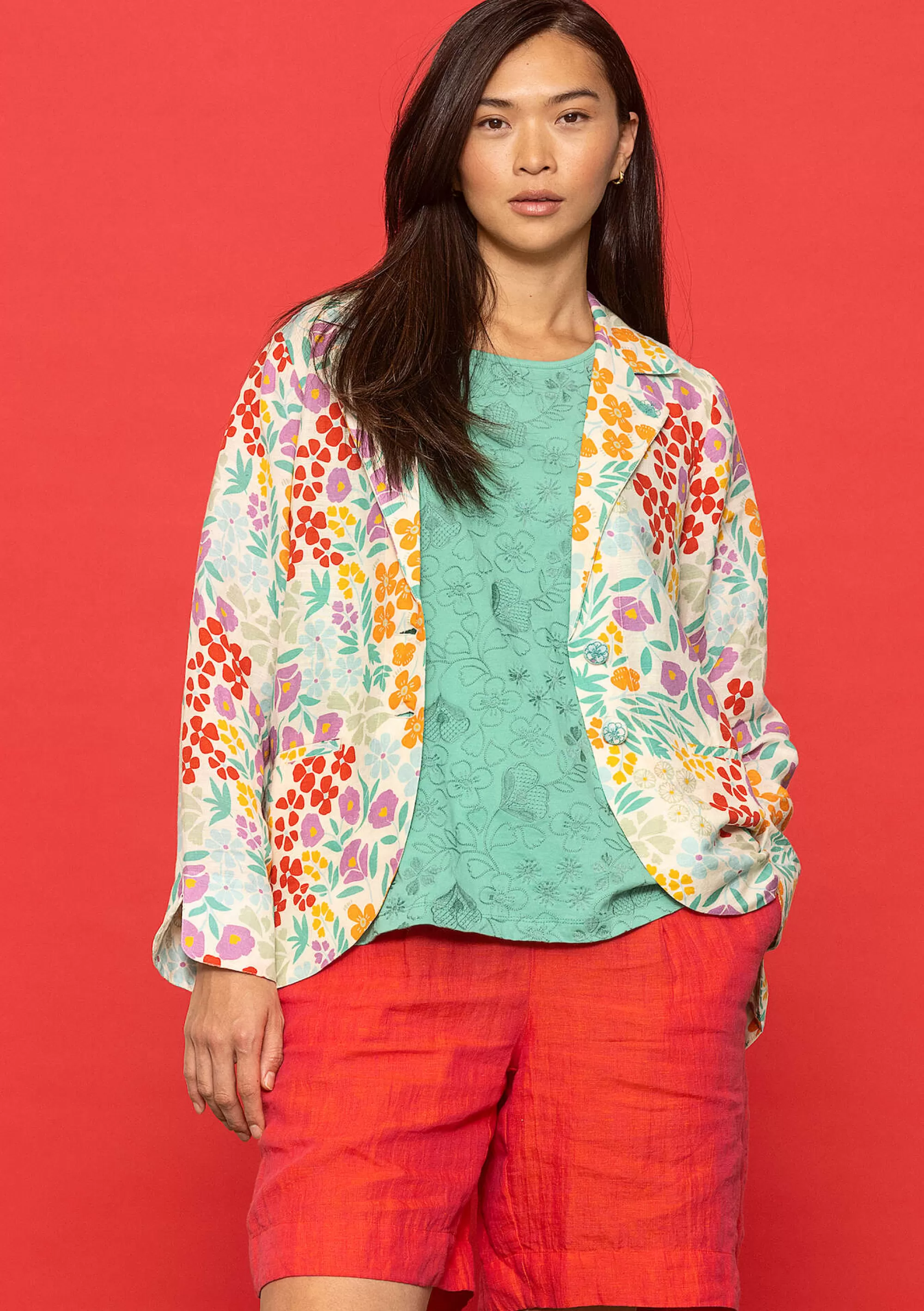 Jacken & Mäntel | Leinenkleidung^Gudrun Sjödén Blazer Margit Aus Leinen/Modal-Gewebe vanille