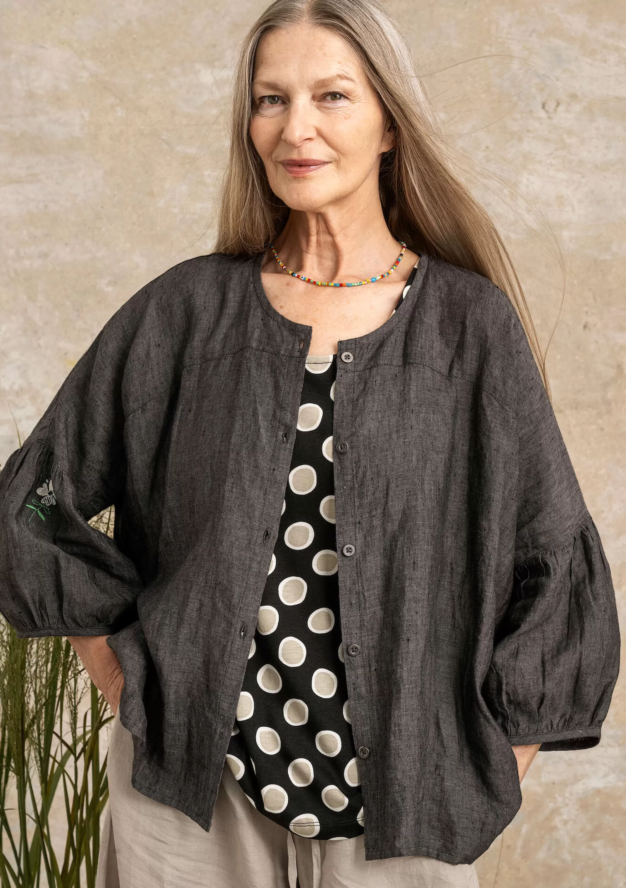 Blusen | Leinenkleidung^Gudrun Sjödén Bluse Aus Leinen schwarz