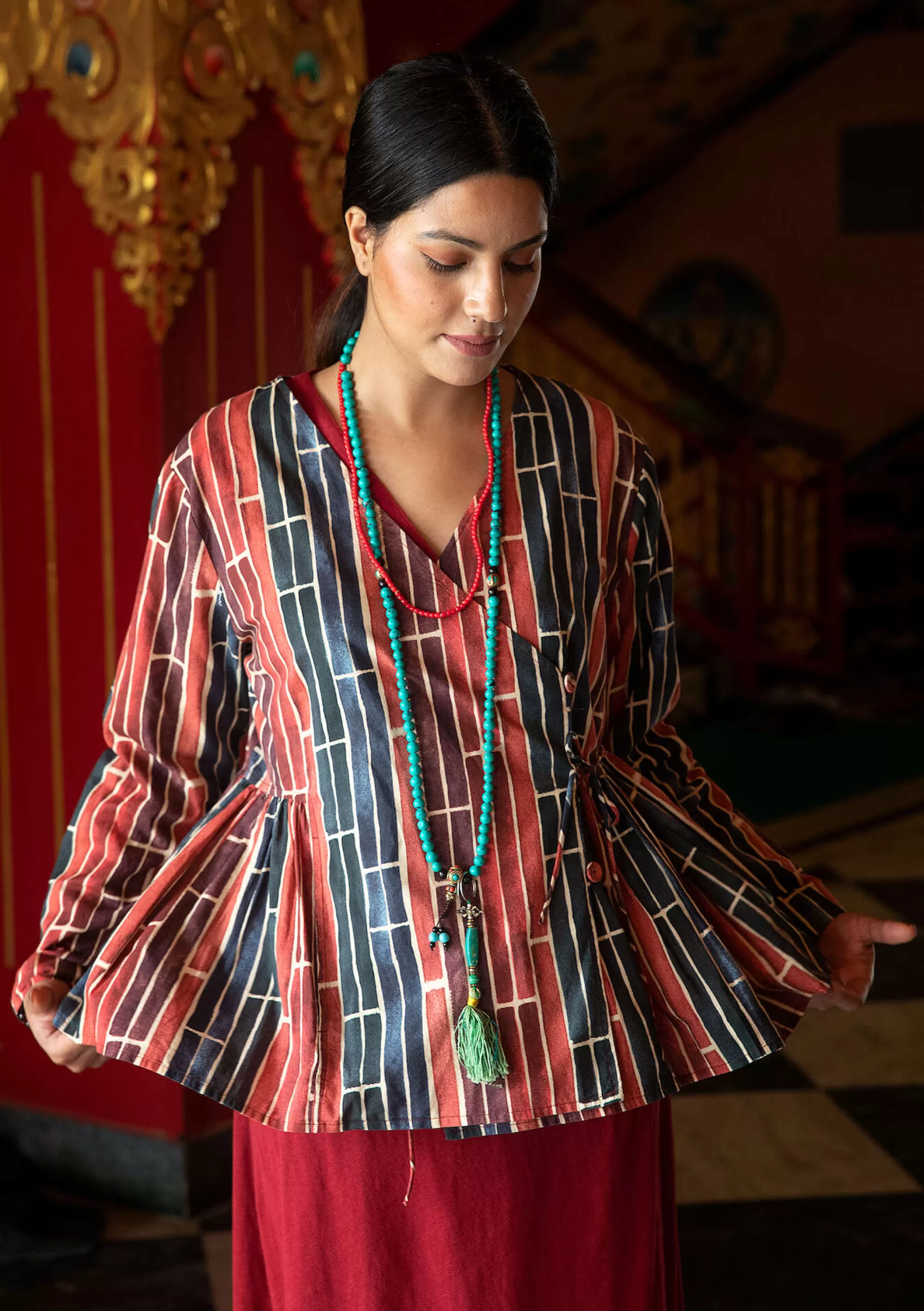 Pullover & Shirts | Blusen^Gudrun Sjödén Bluse Himalaya Aus Bio-Baumwolle opalgrün