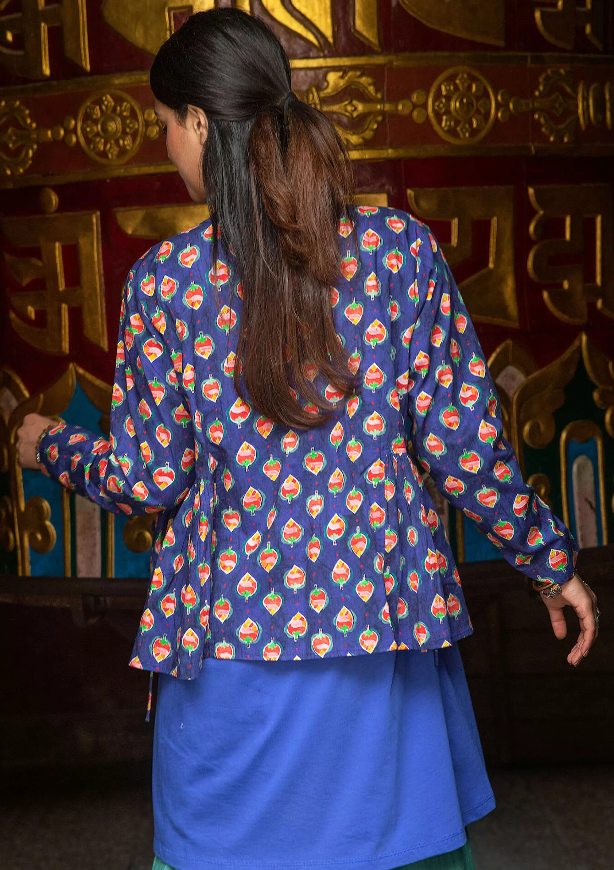 Pullover & Shirts | Blusen^Gudrun Sjödén Bluse Himalaya Aus Bio-Baumwolle mitternachtsblau