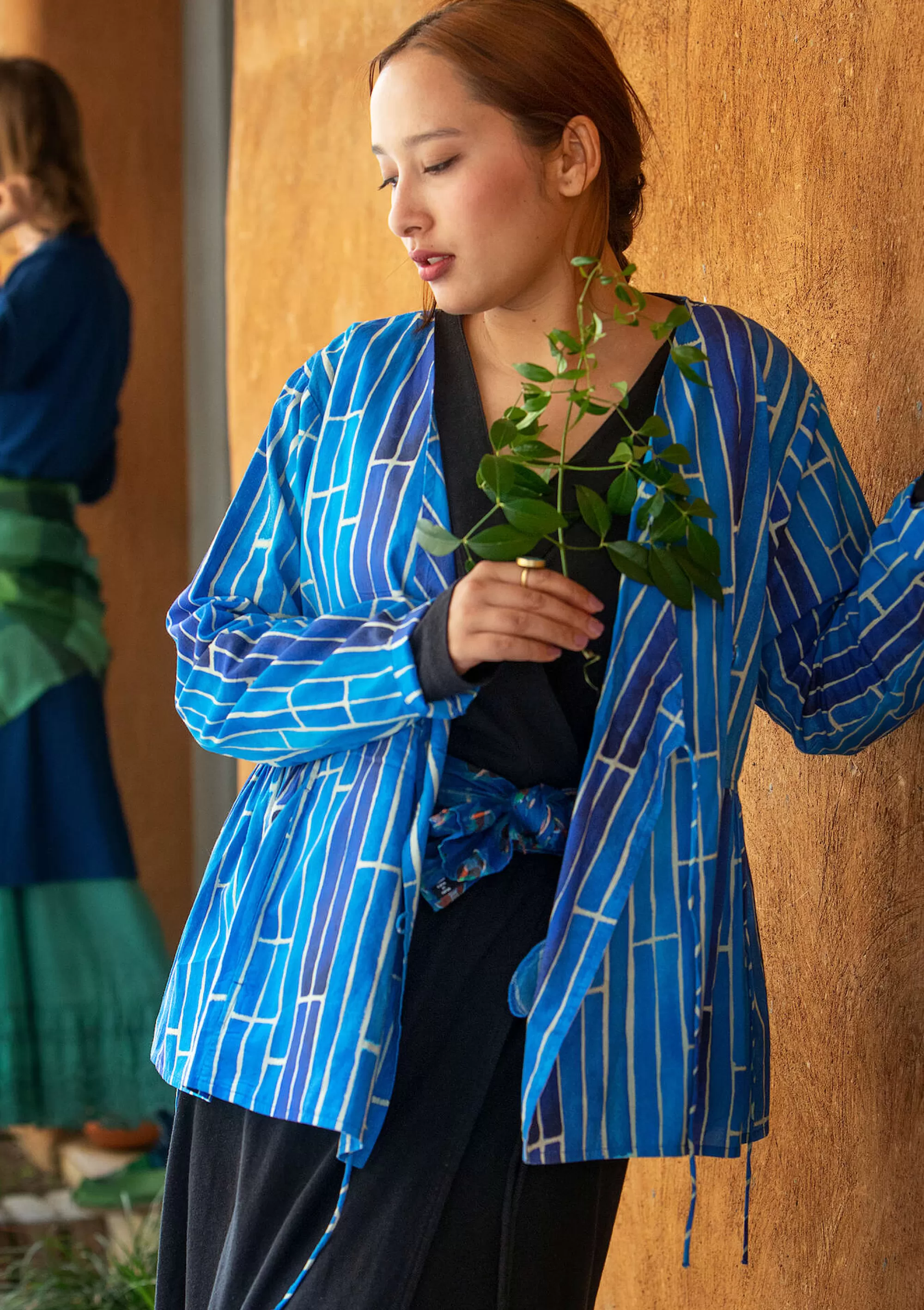 Pullover & Shirts | Blusen^Gudrun Sjödén Bluse Himalaya Aus Bio-Baumwolle brillantblau