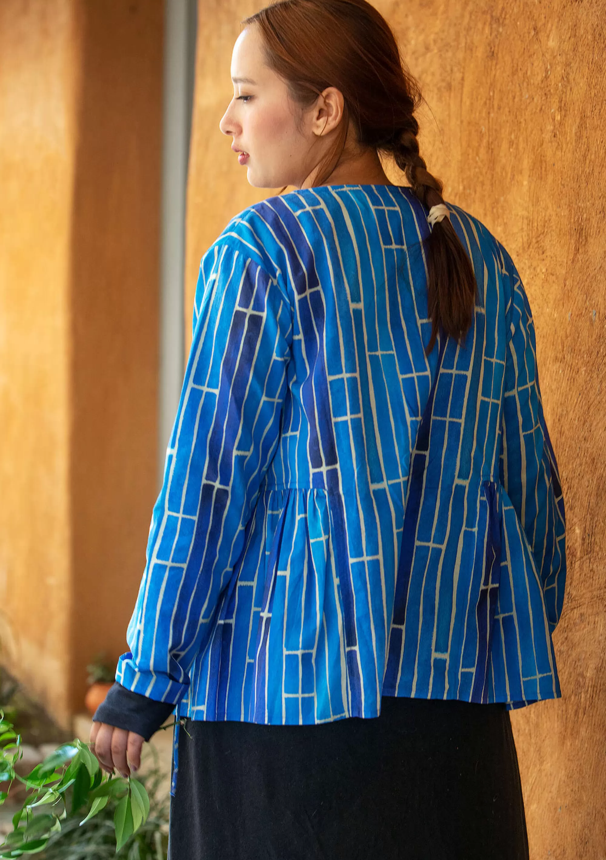 Pullover & Shirts | Blusen^Gudrun Sjödén Bluse Himalaya Aus Bio-Baumwolle brillantblau