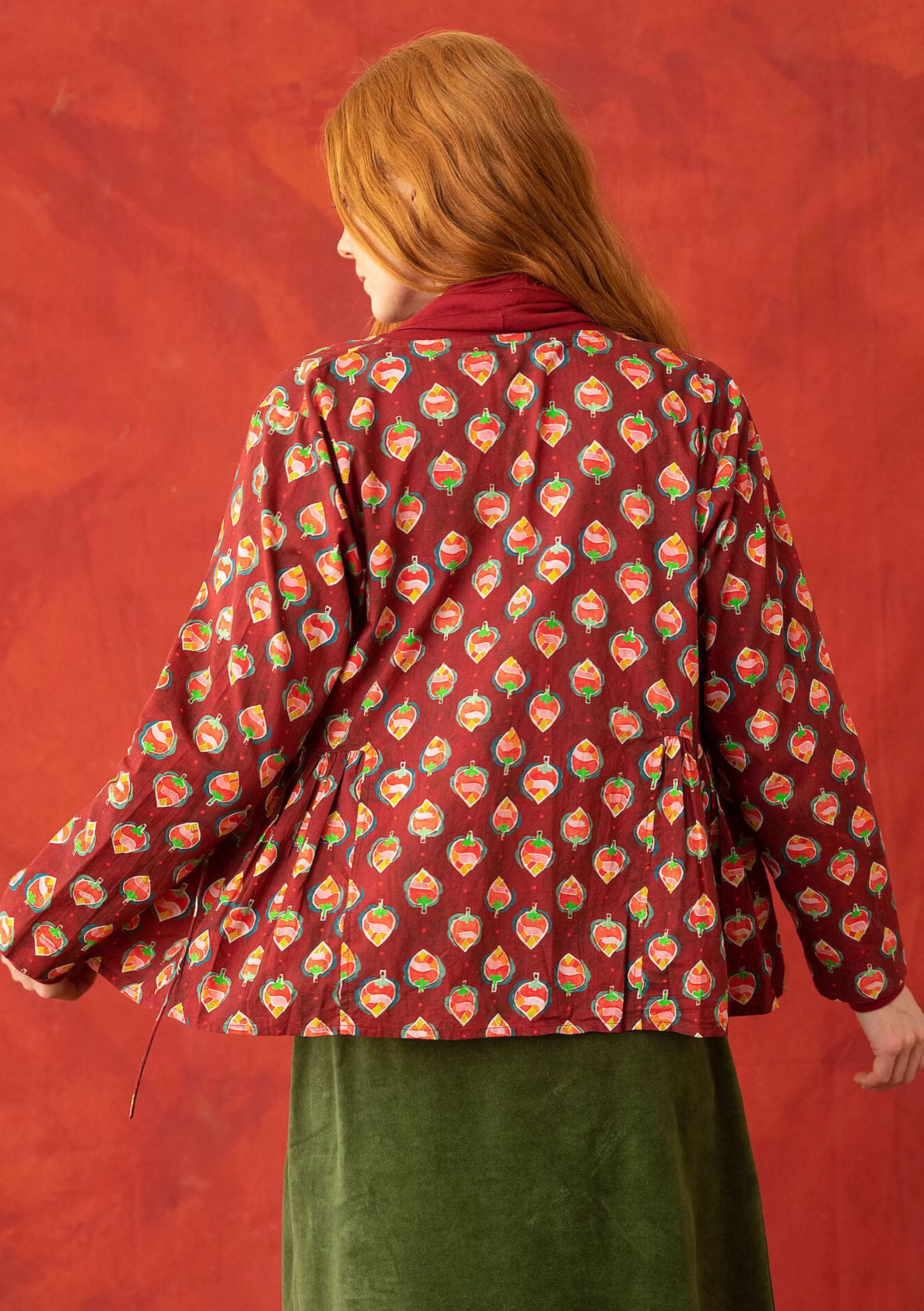 Pullover & Shirts | Blusen^Gudrun Sjödén Bluse Himalaya Aus Bio-Baumwolle achatrot