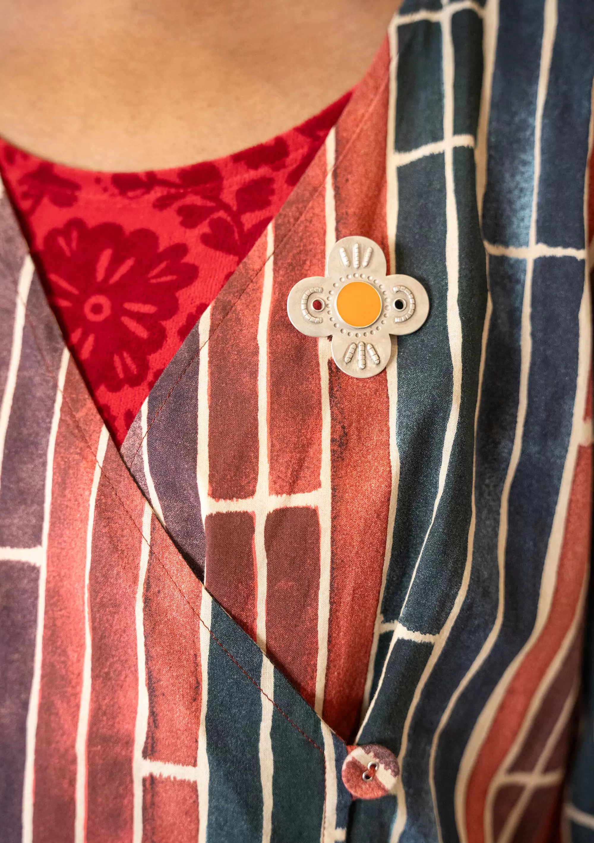 Accessoires | Schmuck^Gudrun Sjödén Brosche Flower Aus silber