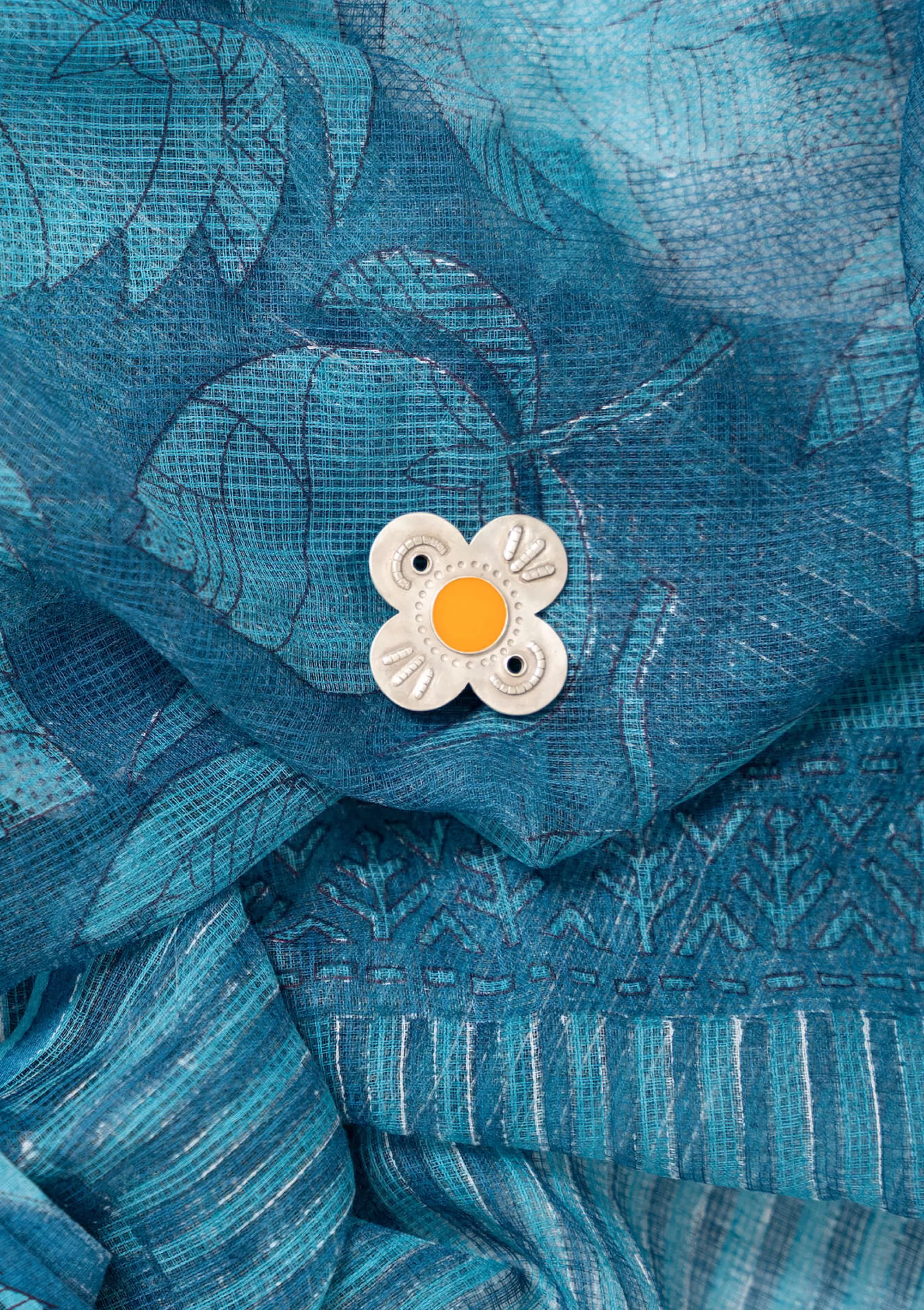 Accessoires | Schmuck^Gudrun Sjödén Brosche Flower Aus silber