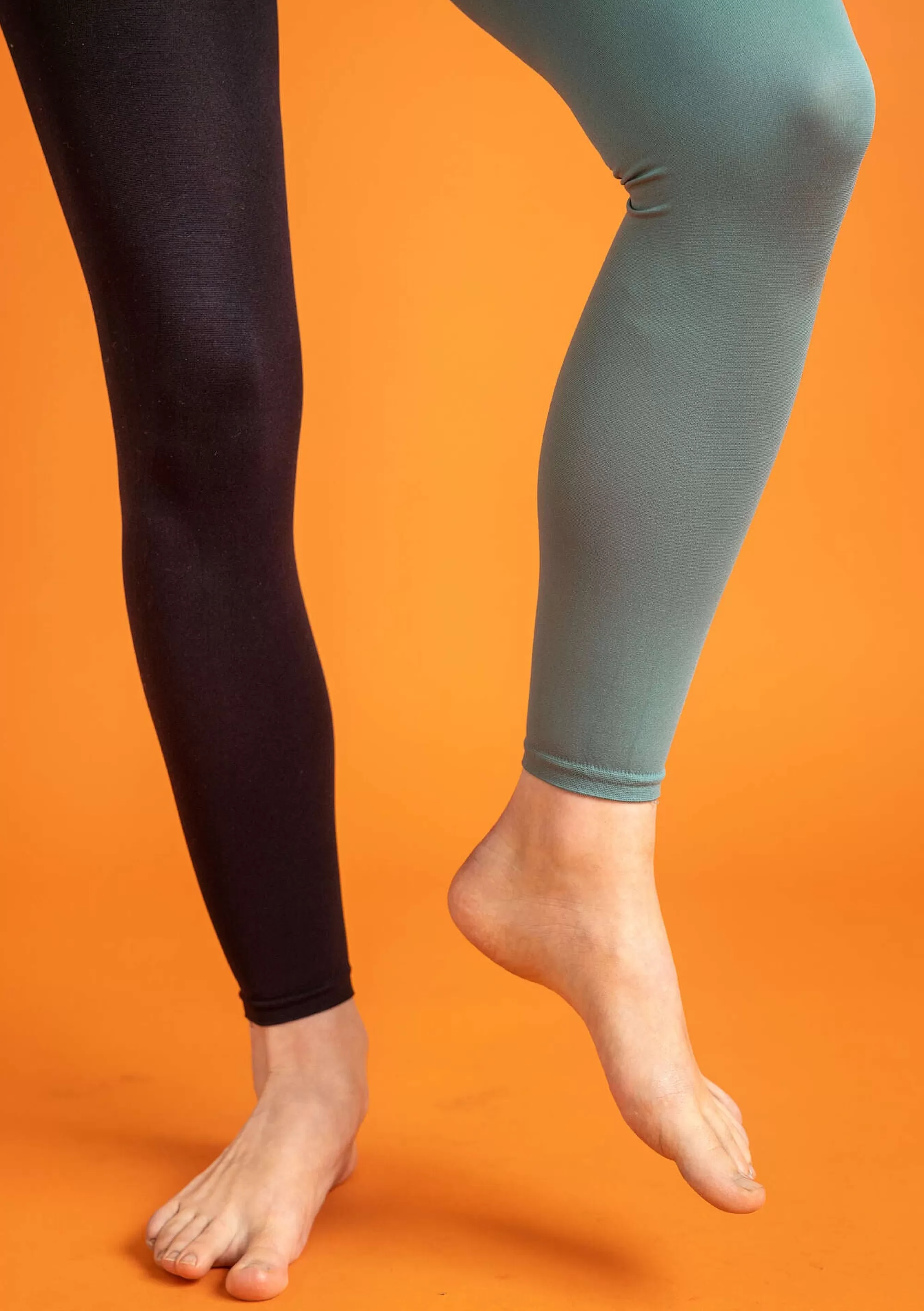 Leggings | Skandinavische Mode^Gudrun Sjödén Einfarbige Leggings Aus Recycling-Polyamid wermutkraut
