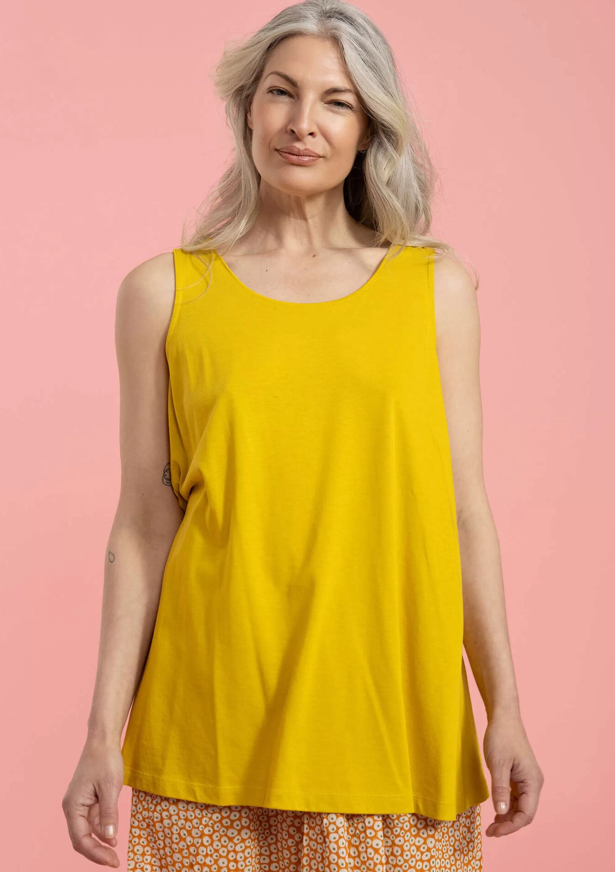 Pullover & Shirts | Öko-Baumwolle^Gudrun Sjödén Einfarbiges Jerseytop Aus Bio-Baumwolle/Modal ananas
