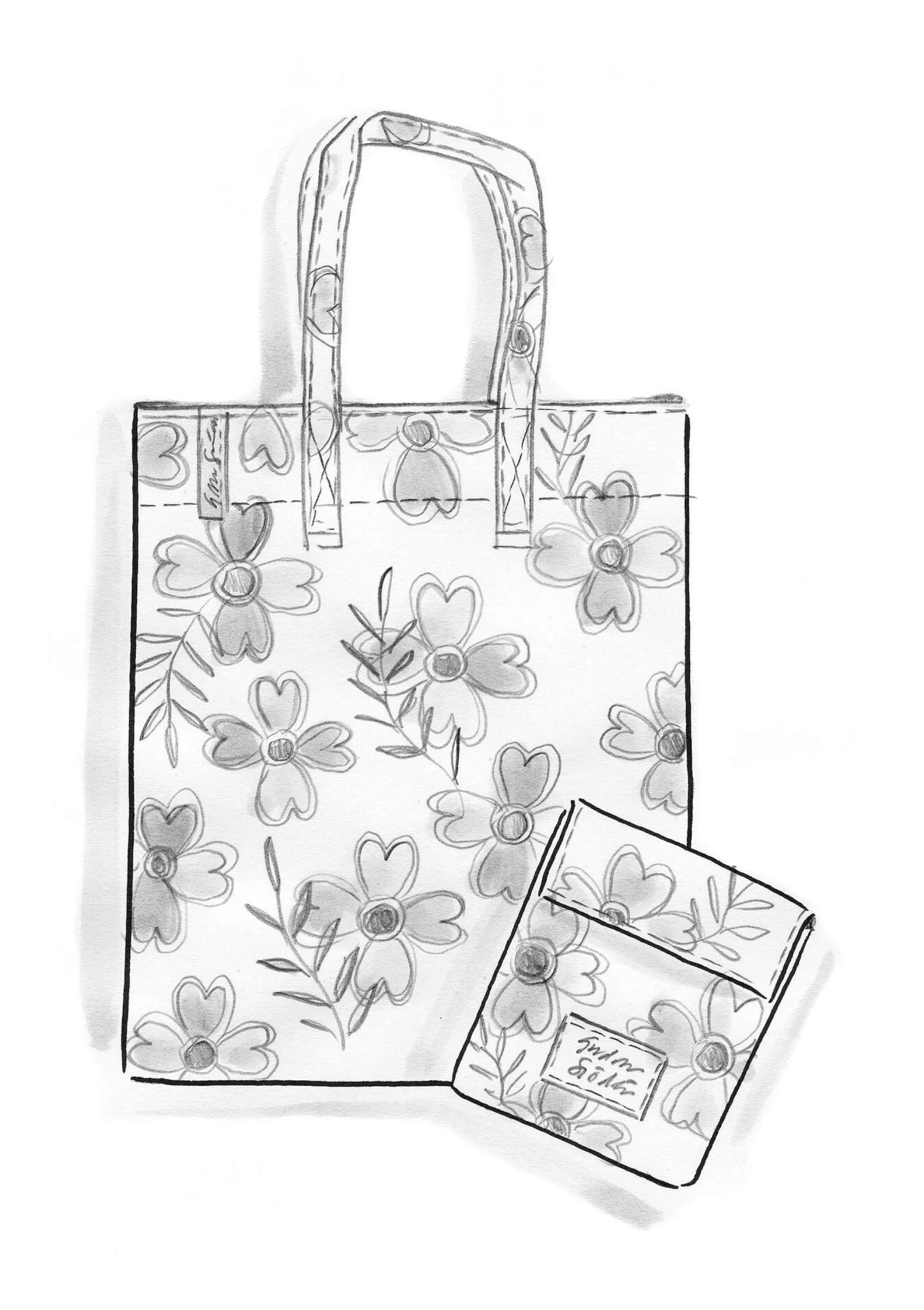 Blumenkleidung | Taschen^Gudrun Sjödén Faltshopper Peggy Aus Recycling-Polyester aqua