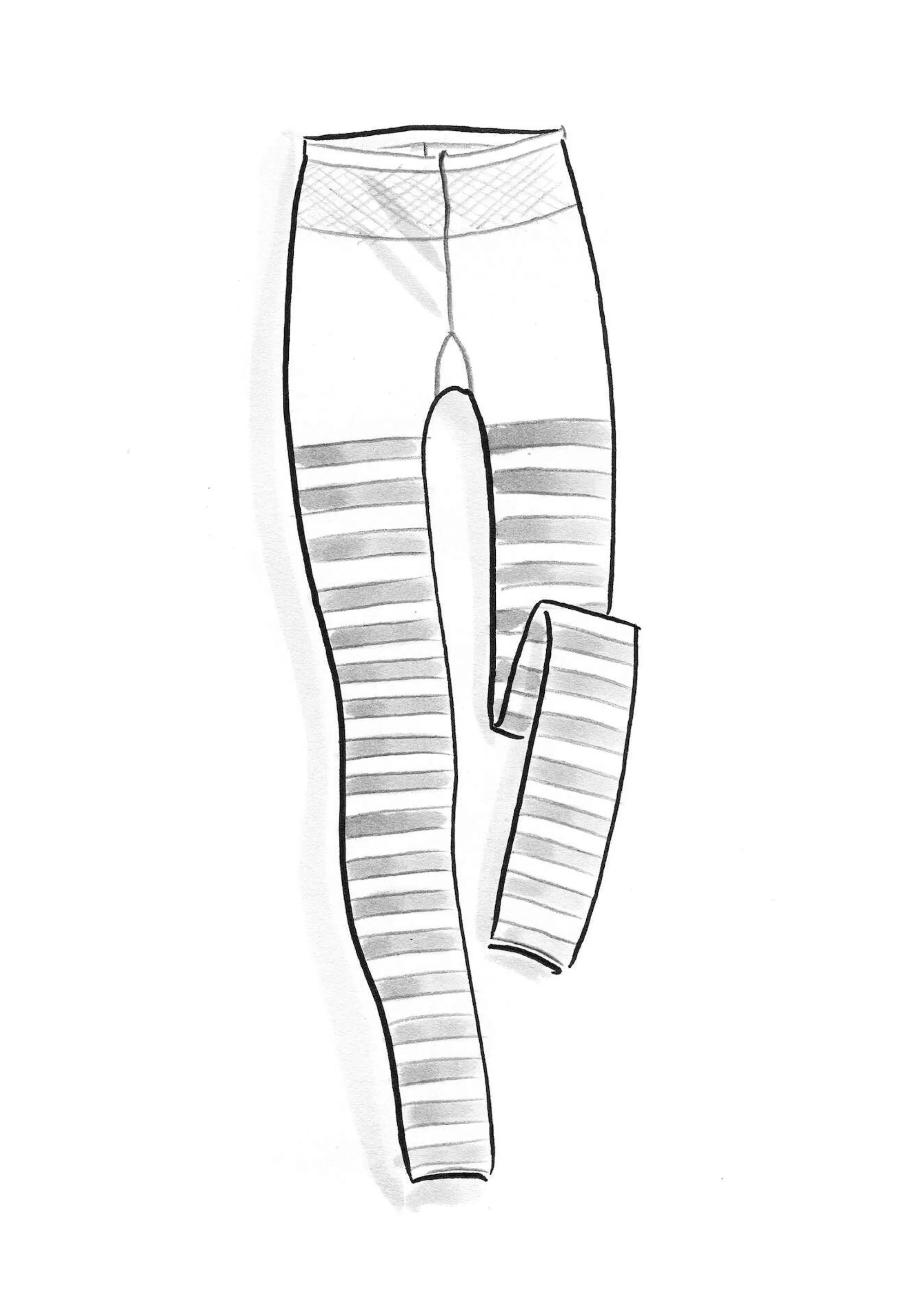 Leggings | Lagenlook^Gudrun Sjödén Gestreifte Leggings Aus Recycling-Polyamid aqua-taubenblau
