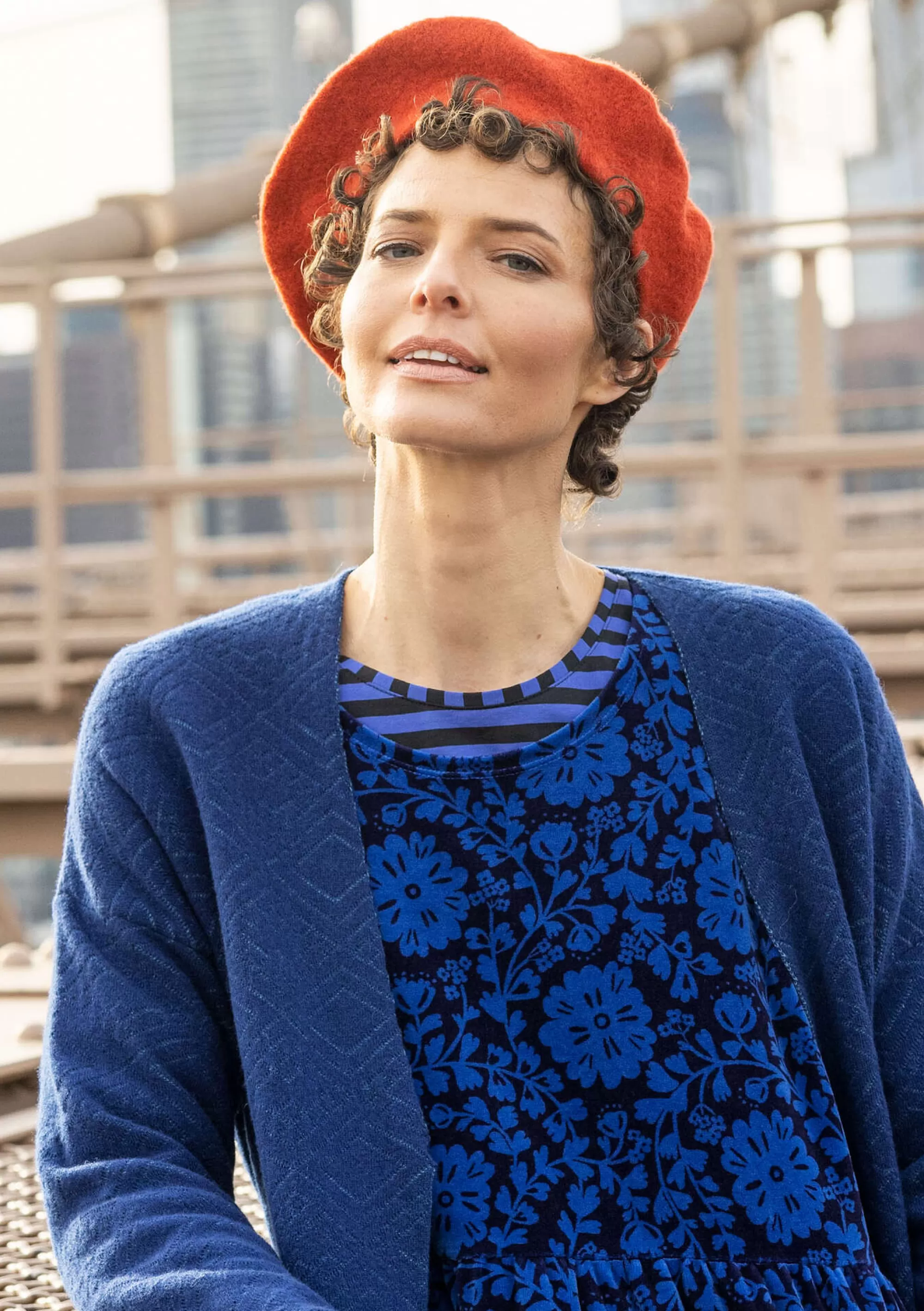 Accessoires | Öko-Baumwolle^Gudrun Sjödén Gestrickte Baskenmütze Aus Gefilzter Bio-Wolle kupfer