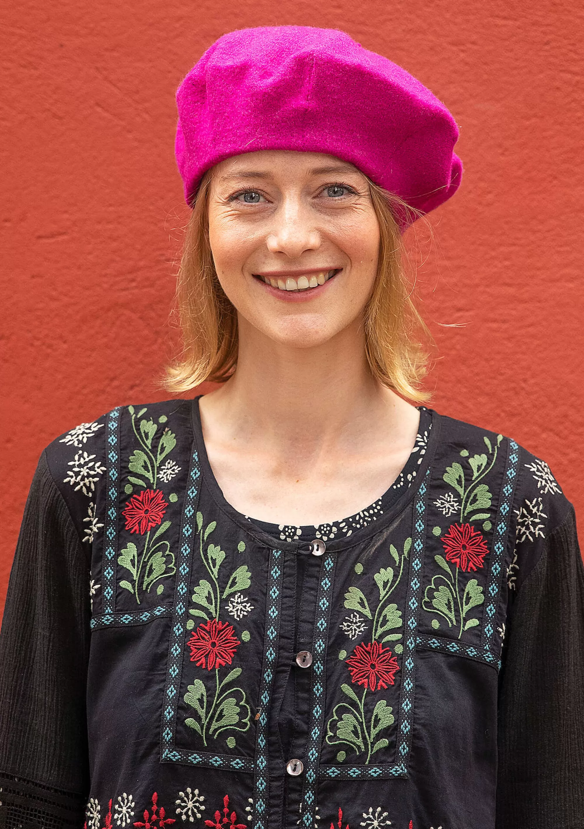 Skandinavische Mode | Accessoires^Gudrun Sjödén Gestrickte Baskenmütze Aus Gefilzter Bio-Wolle kochenill
