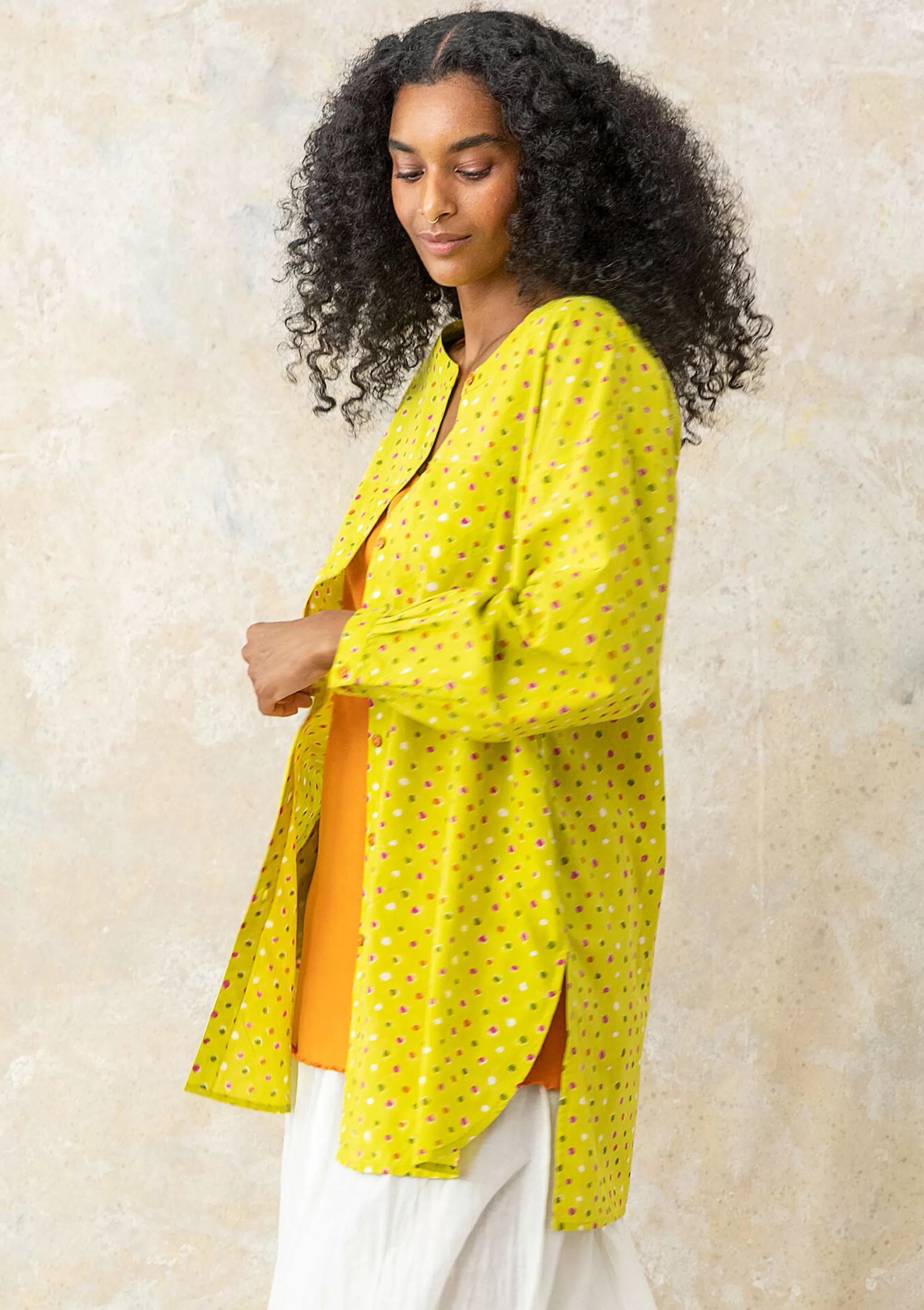 Pullover & Shirts | Öko-Baumwolle^Gudrun Sjödén Hemdbluse Ella Aus Bio-Baumwollgewebe limettengrün