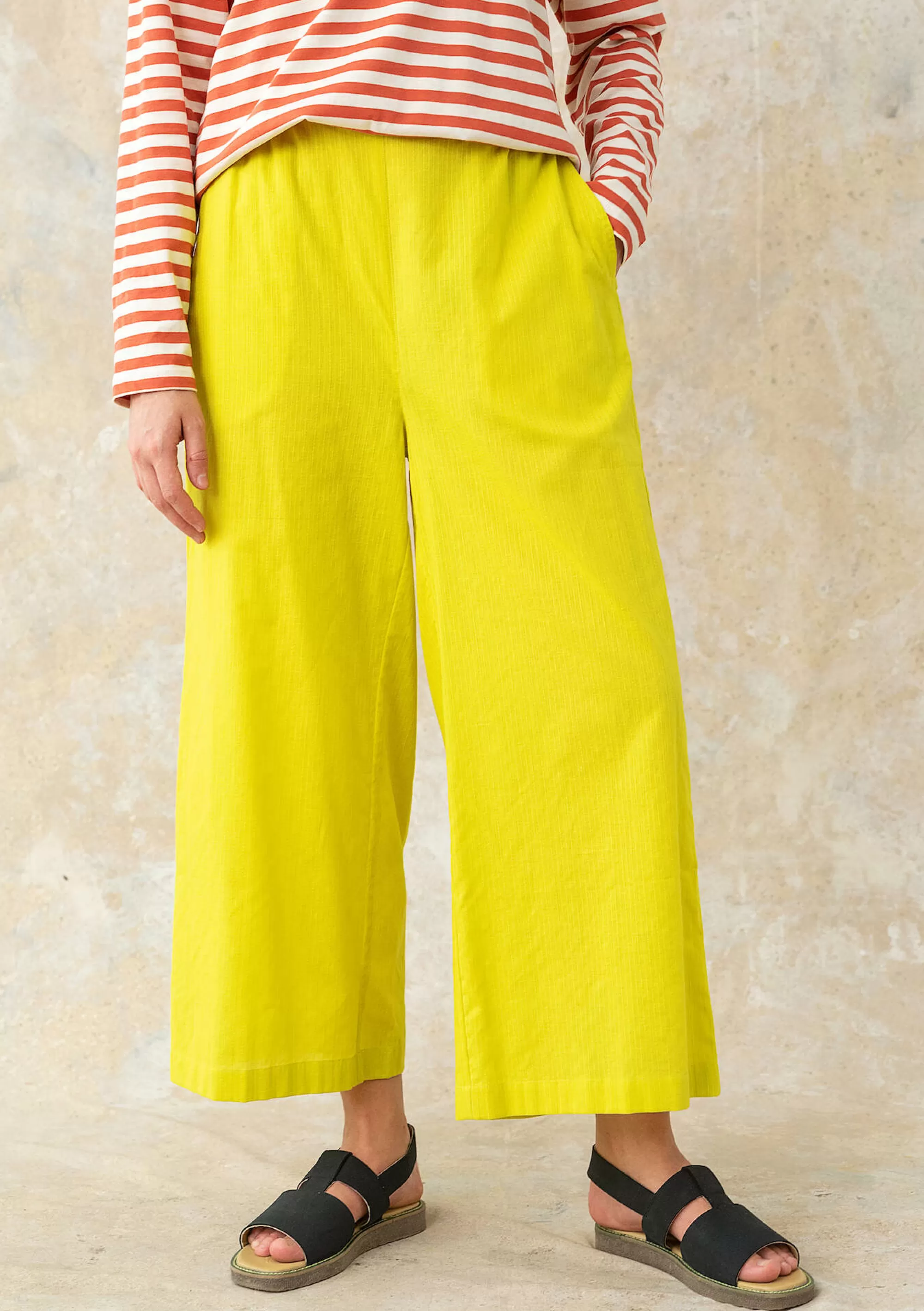 Hosen | Öko-Baumwolle^Gudrun Sjödén Hose Aus Bio-Baumwollgewebe limettengrün