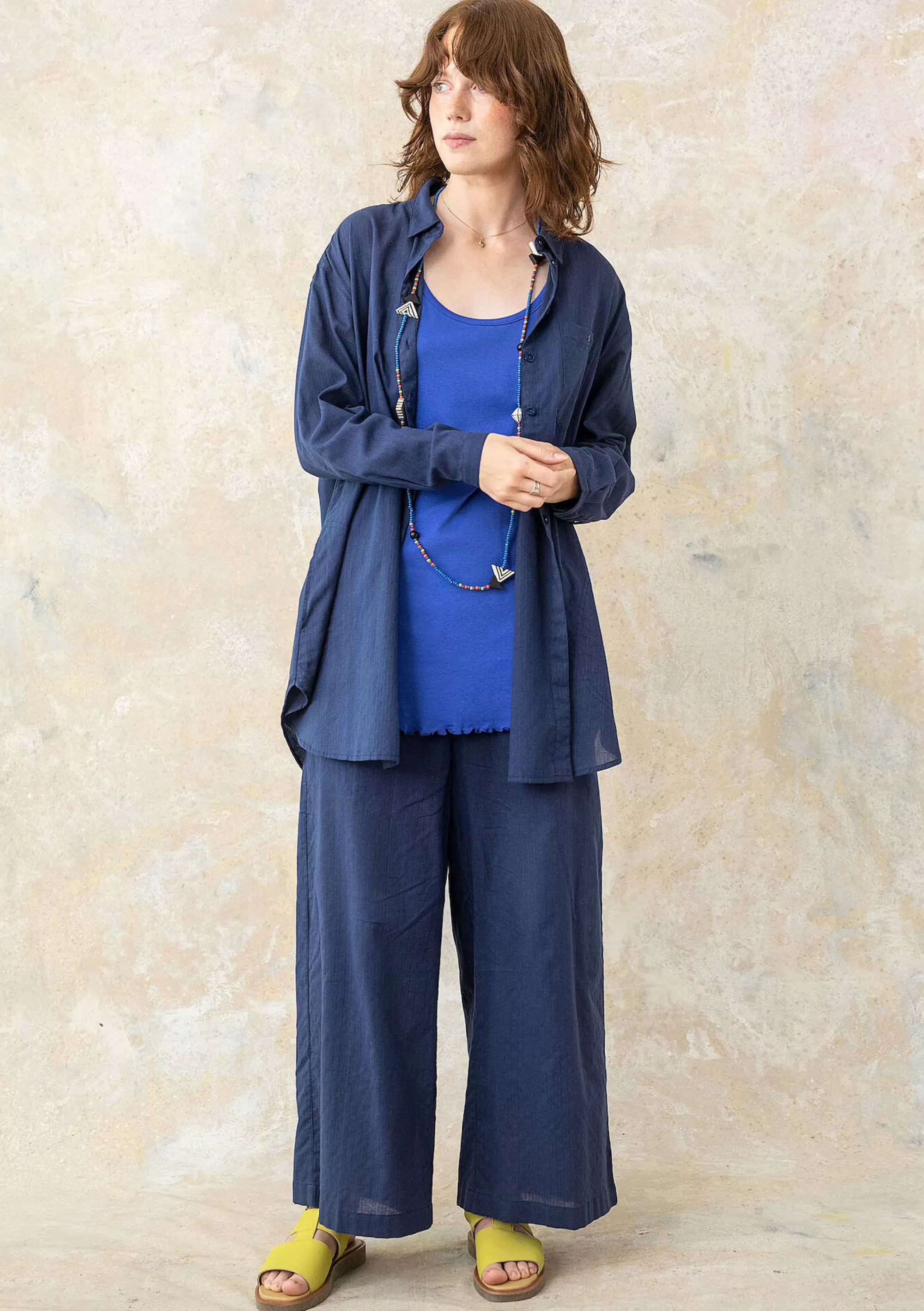 Hosen | Öko-Baumwolle^Gudrun Sjödén Hose Aus Bio-Baumwollgewebe dunkelindigo