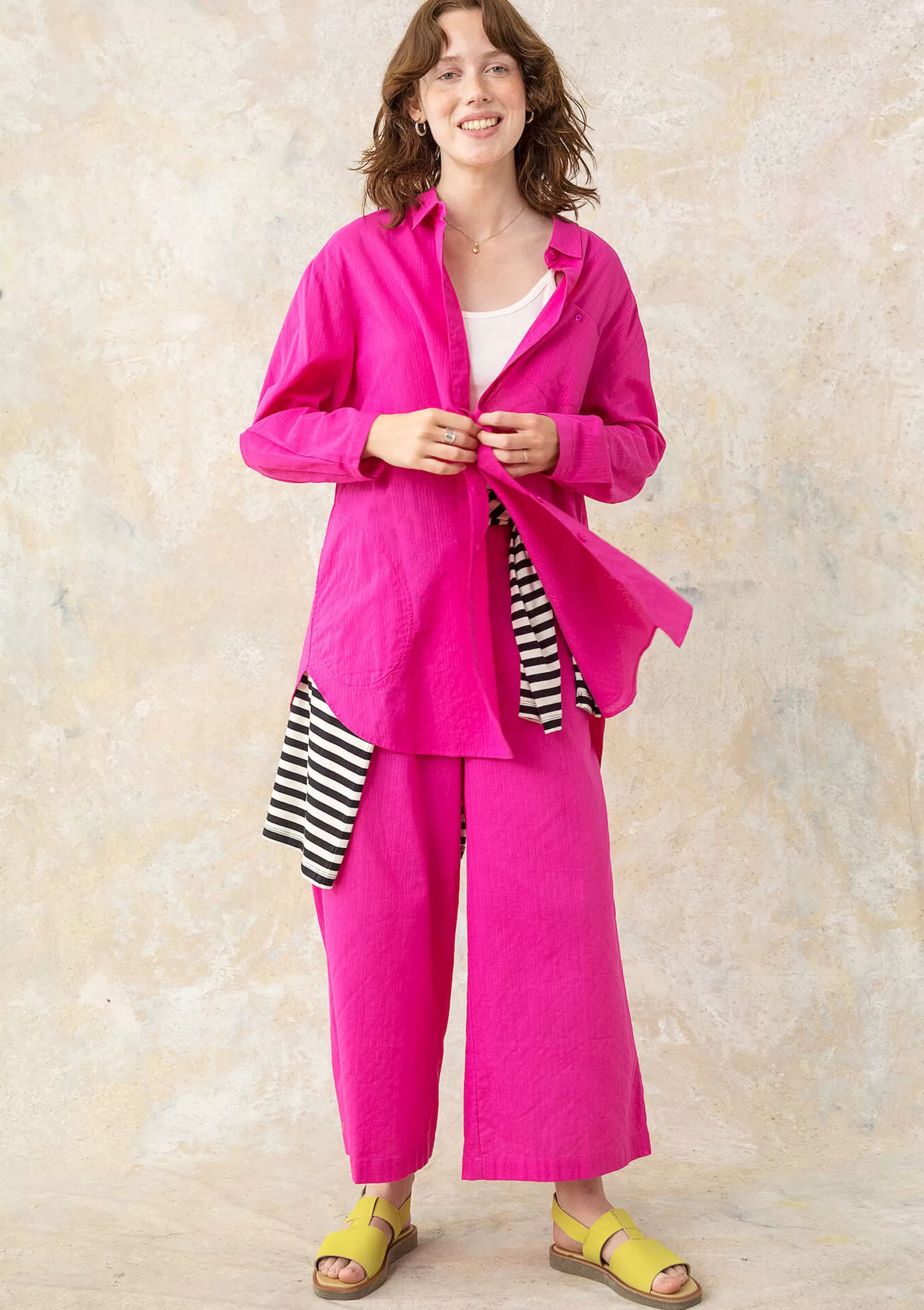 Hosen | Öko-Baumwolle^Gudrun Sjödén Hose Aus Bio-Baumwollgewebe hibiskus