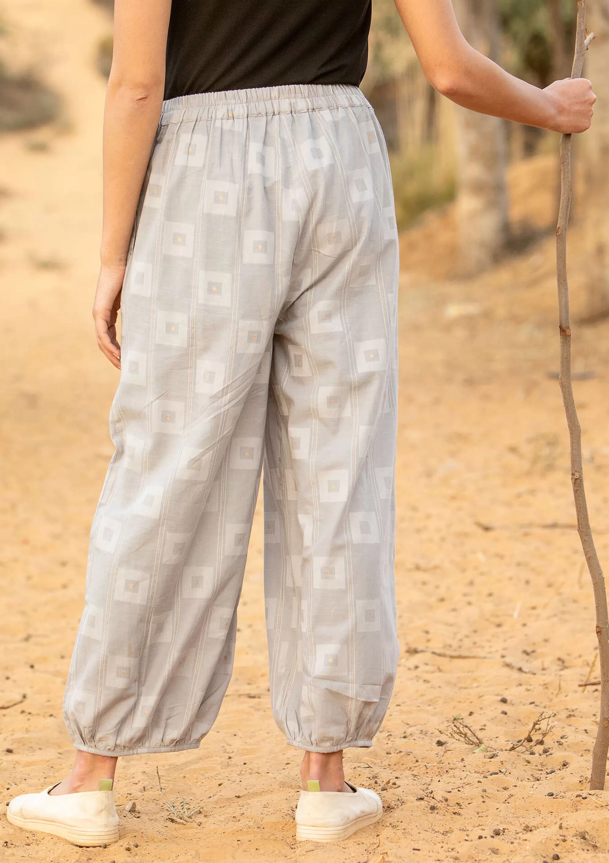 Lagenlook | Hosen^Gudrun Sjödén Hose Cirrus Aus Bio-Baumwollgewebe graureiher
