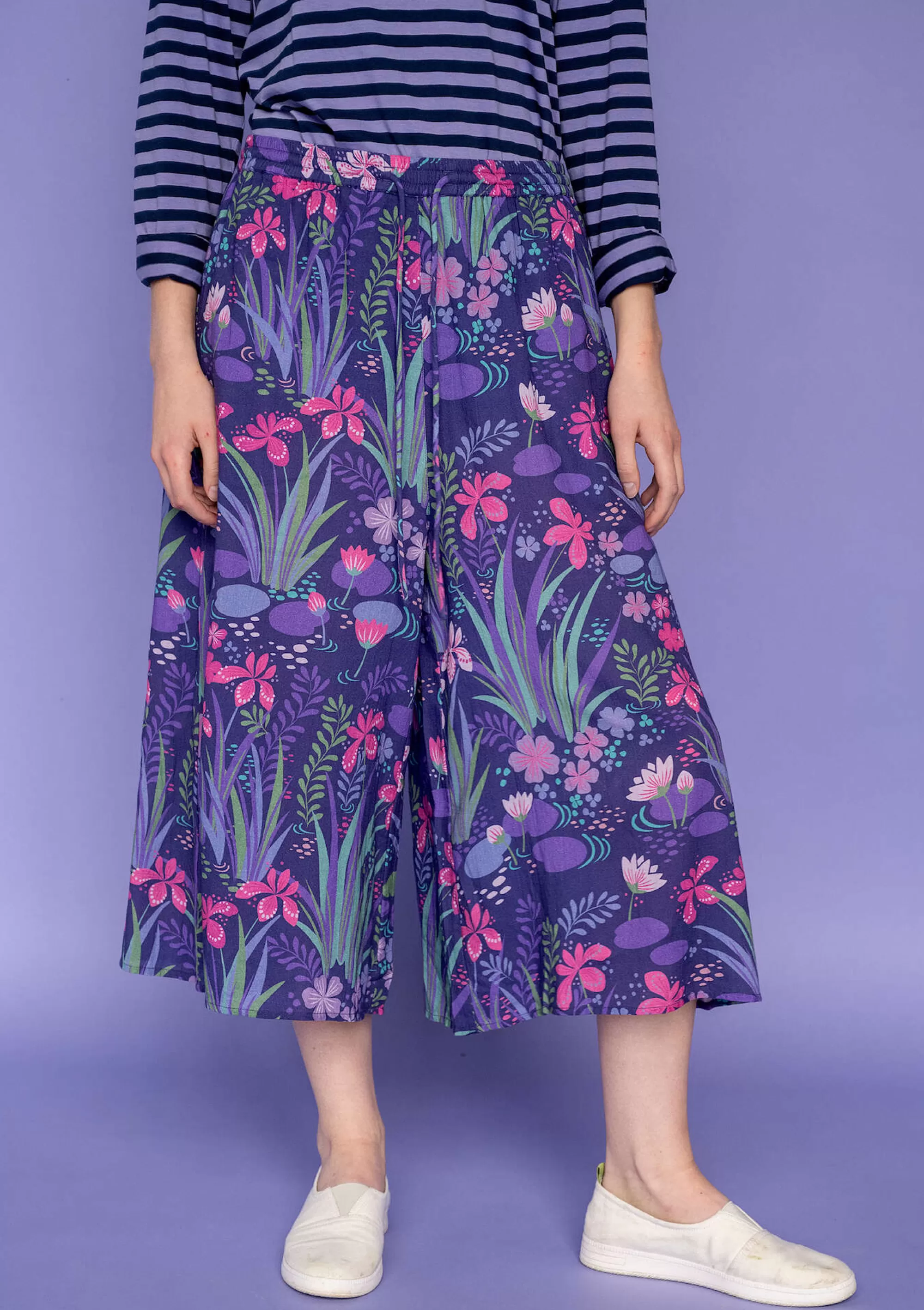 Hosen | Öko-Baumwolle^Gudrun Sjödén Hose Iris Aus Bio-Baumwollgewebe dunkelamethyst