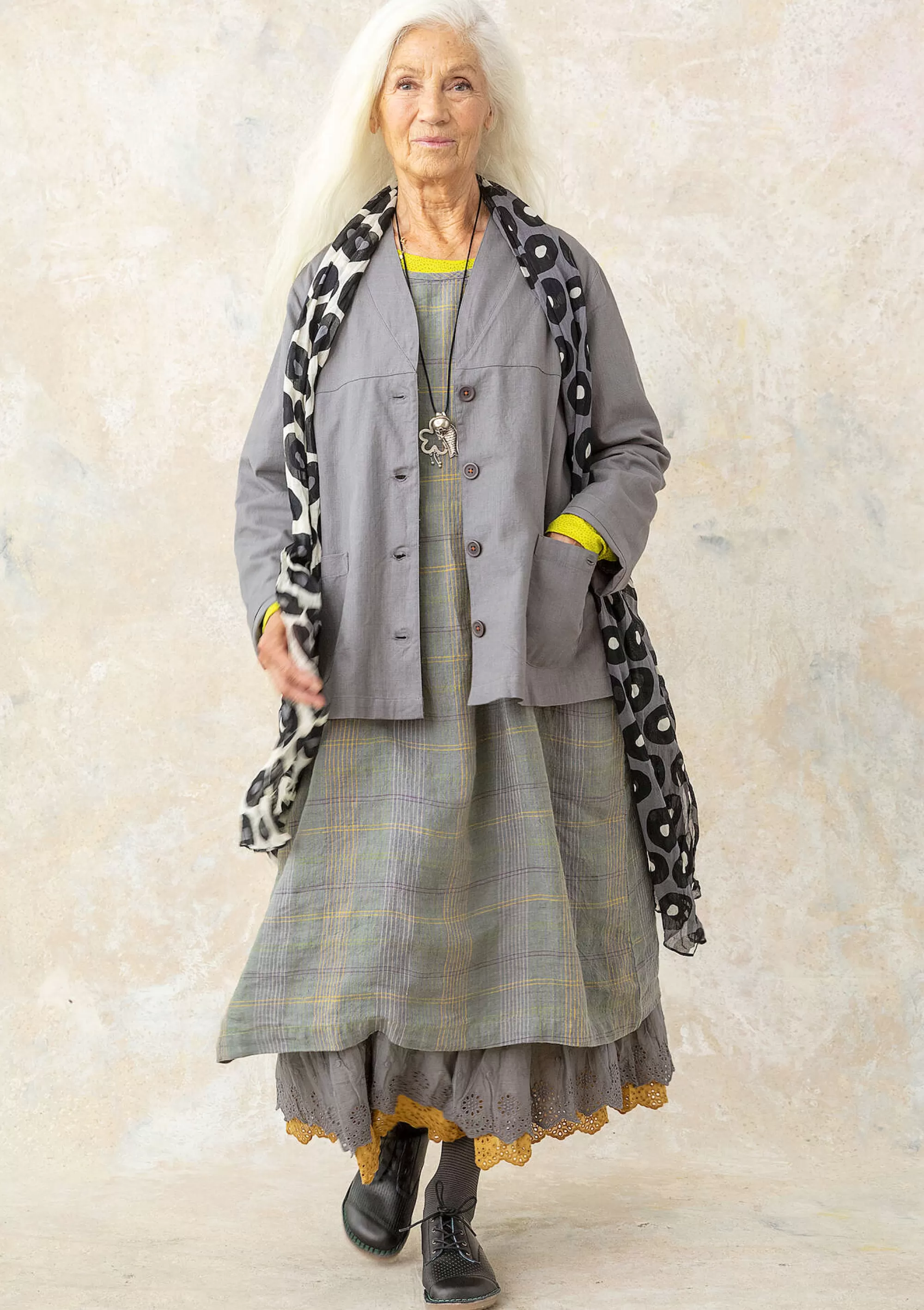 Jacken & Mäntel | Öko-Baumwolle^Gudrun Sjödén Jacke Aus Bio-Baumwollgewebe grafit