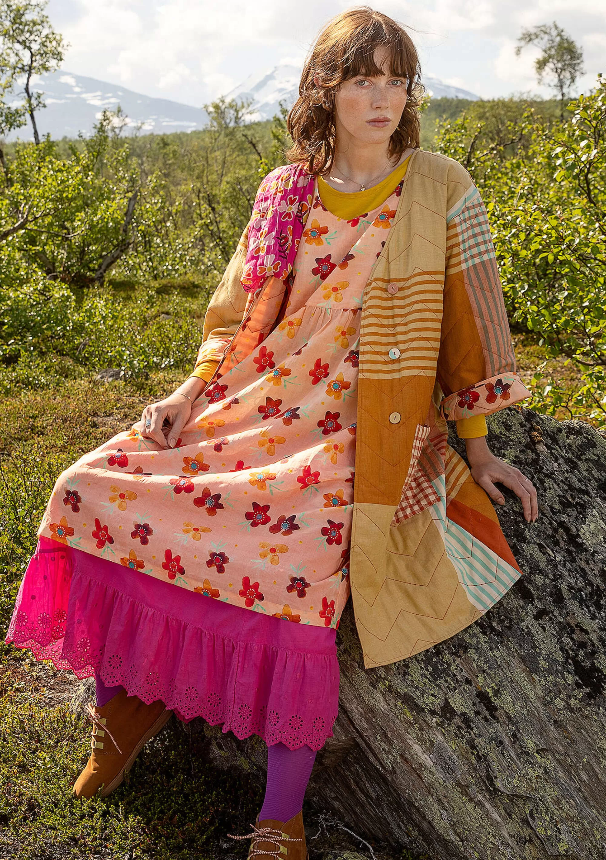 Jacken & Mäntel | Öko-Baumwolle^Gudrun Sjödén Jacke Madras Aus Bio-Baumwolle masala
