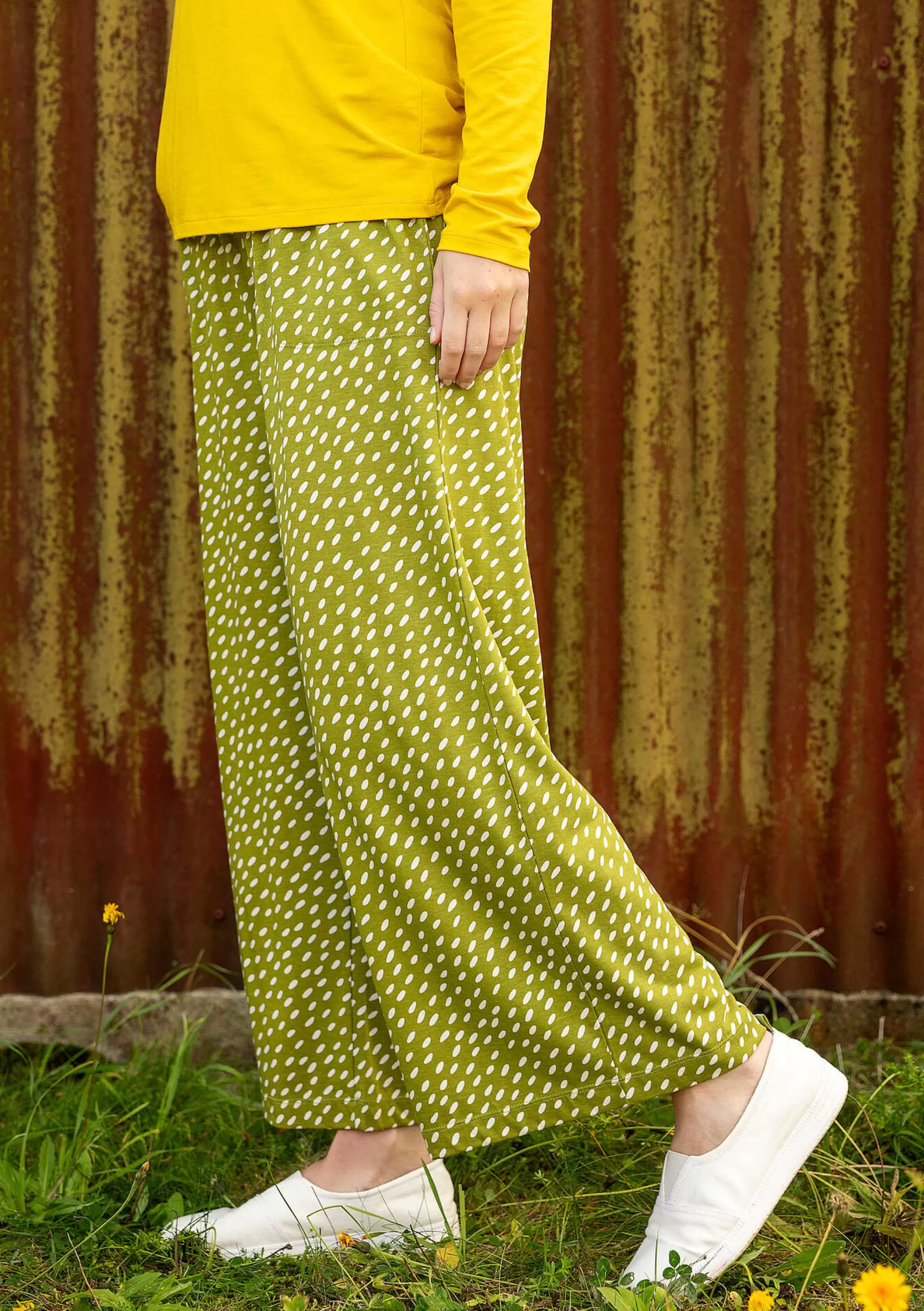 Hosen | Öko-Baumwolle^Gudrun Sjödén Jerseyhose Arholma Aus Bio-Baumwolle/Modal hellkräutergrün