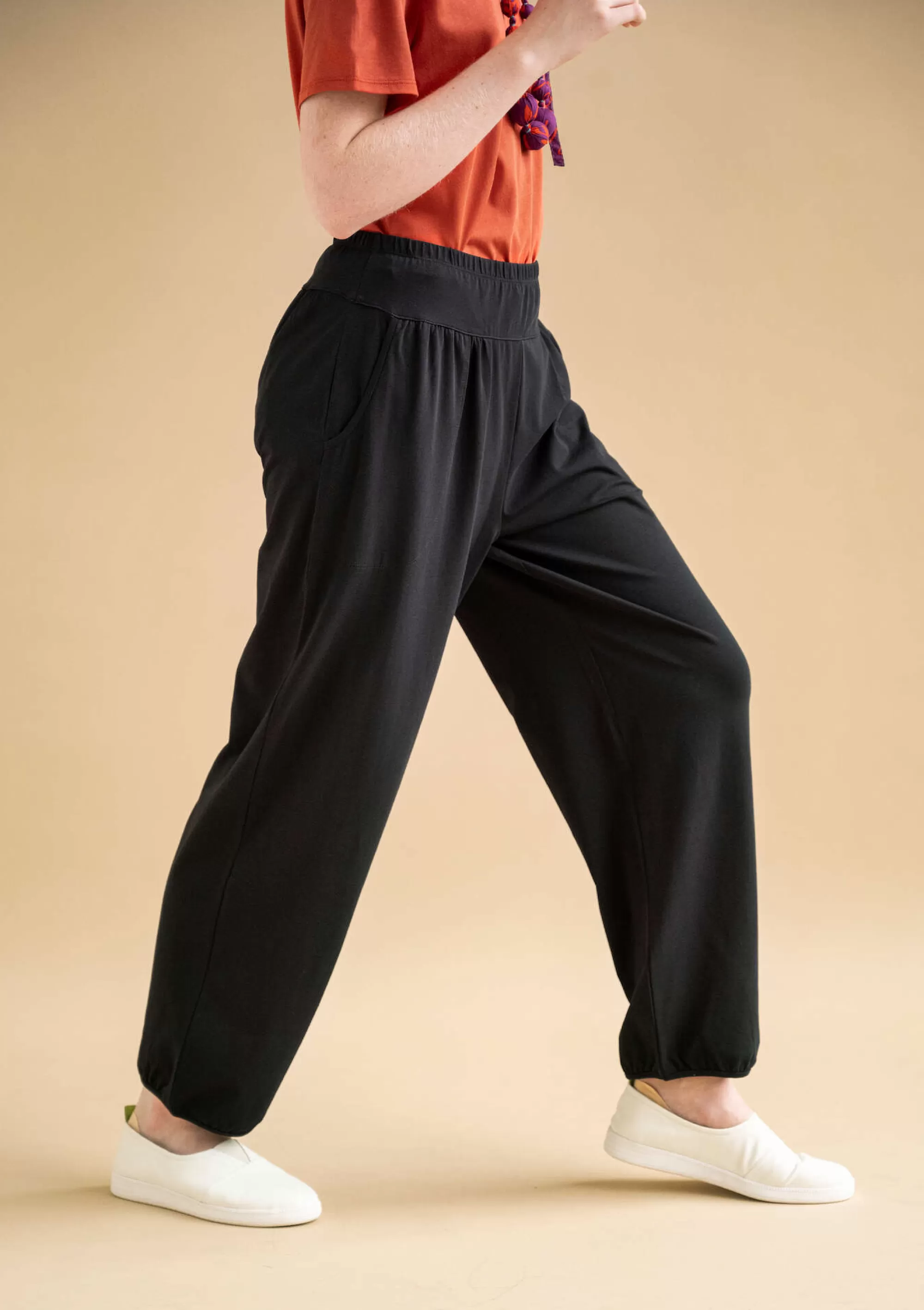 Hosen | Öko-Baumwolle^Gudrun Sjödén Jerseyhose Aus Bio-Baumwolle/Elasthan schwarz