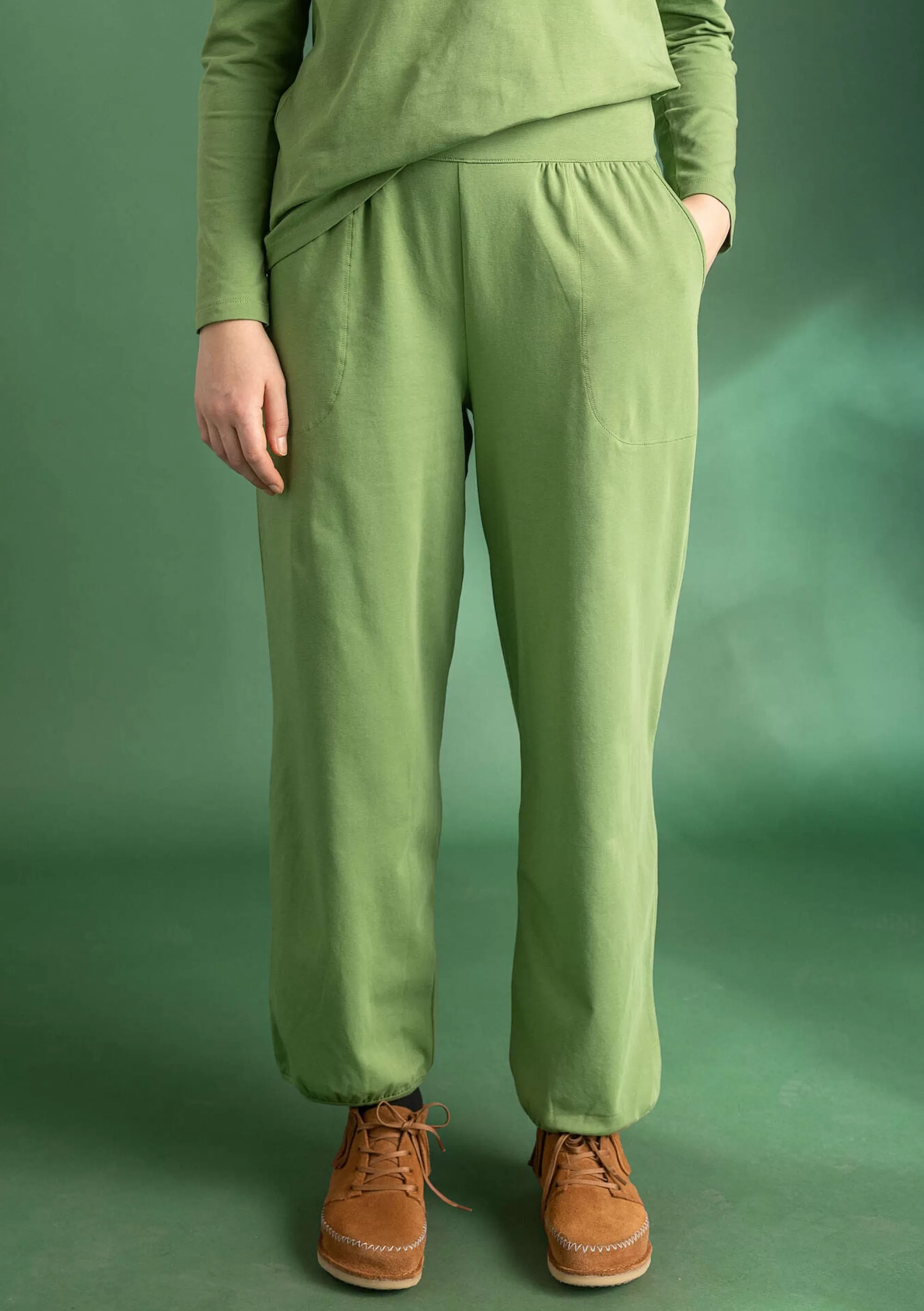 Hosen | Lieblinge aus früheren Kollektionen^Gudrun Sjödén Jerseyhose Stella Aus Bio-Baumwolle/Elasthan koriander