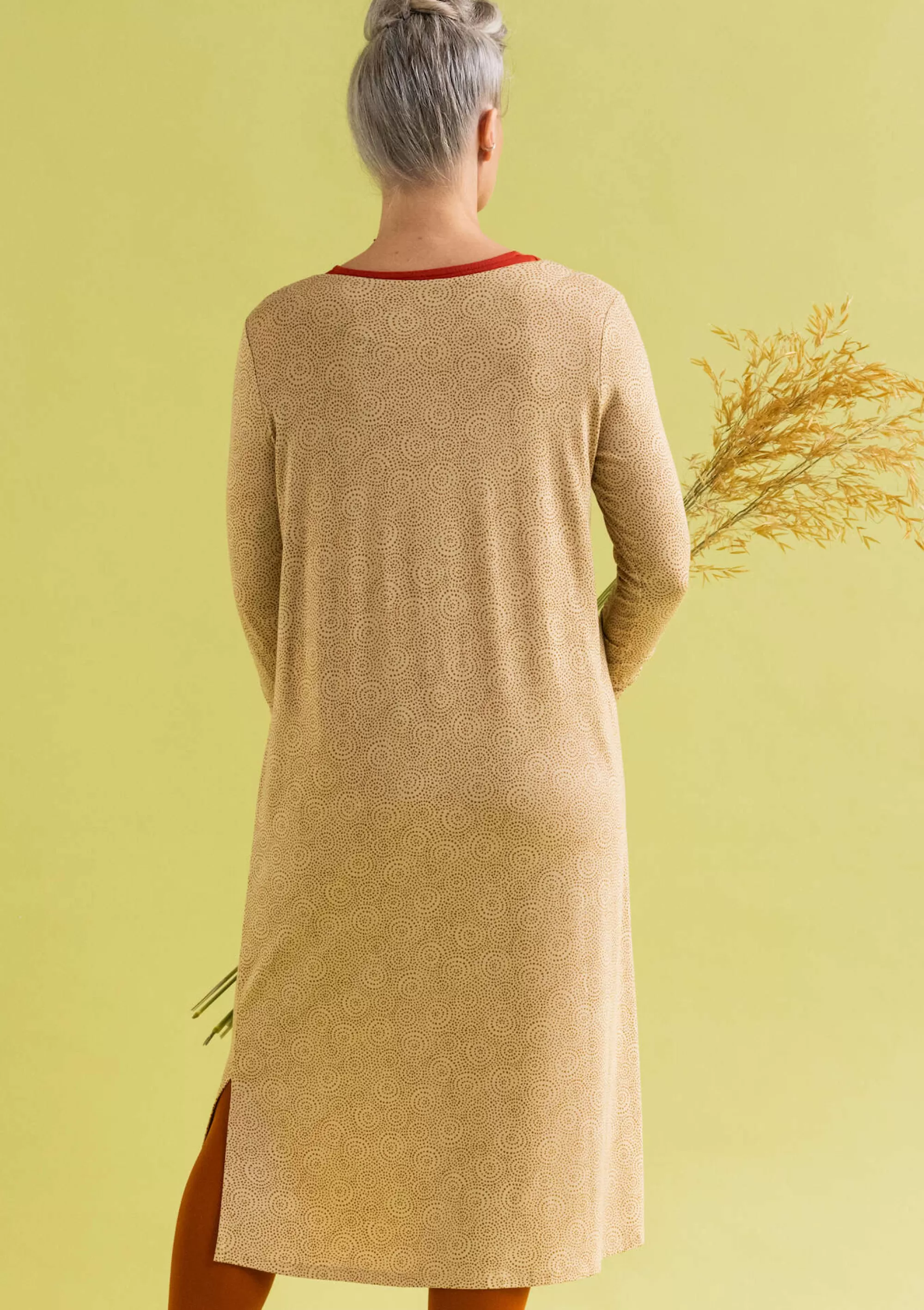 Kleider | Jersey^Gudrun Sjödén Jerseykleid Ada Aus Lyocell/Elasthan hafer-gemustert