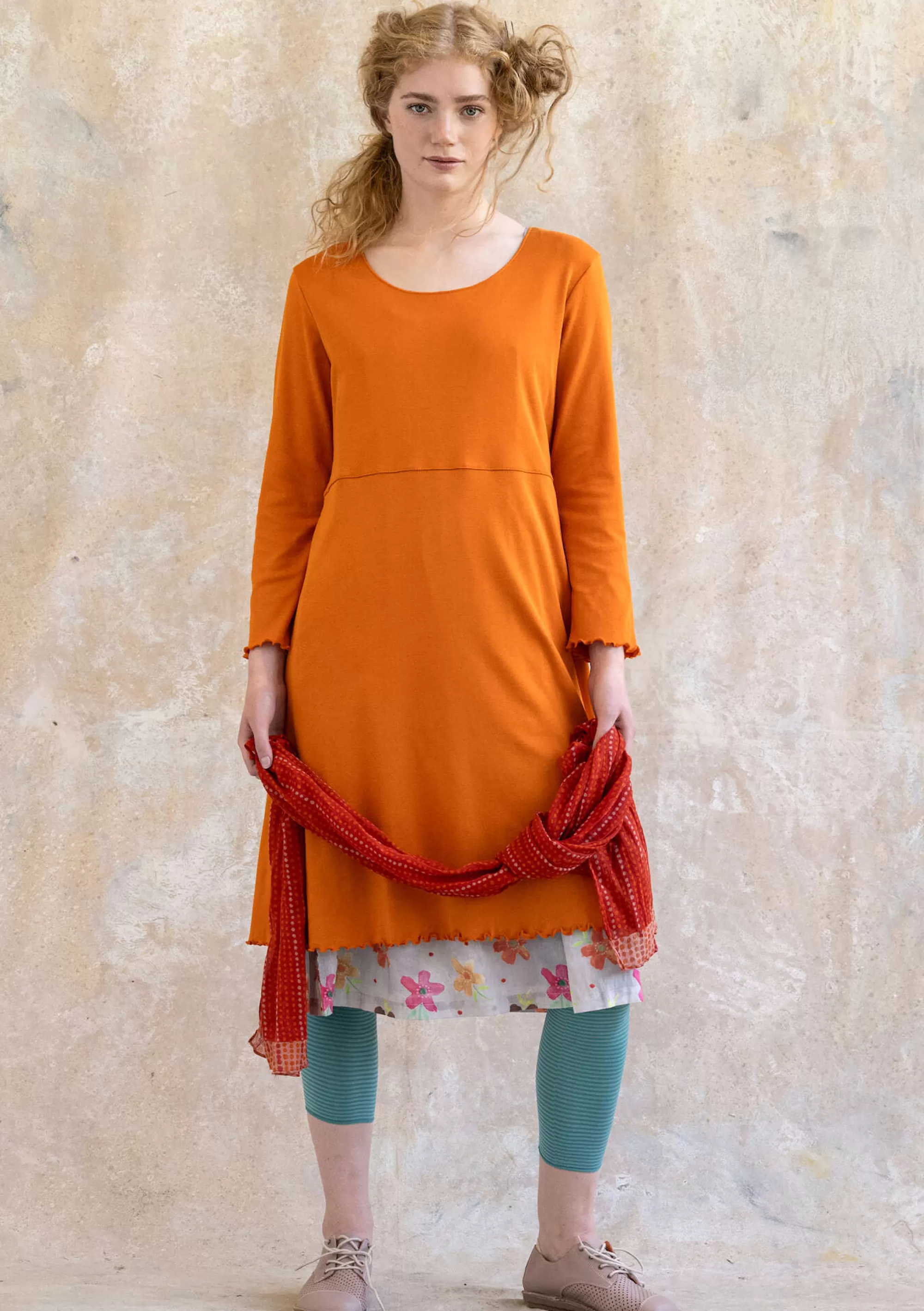 Kleider | Baumwollkleidung^Gudrun Sjödén Jerseykleid Aus Bio-Baumwolle masala
