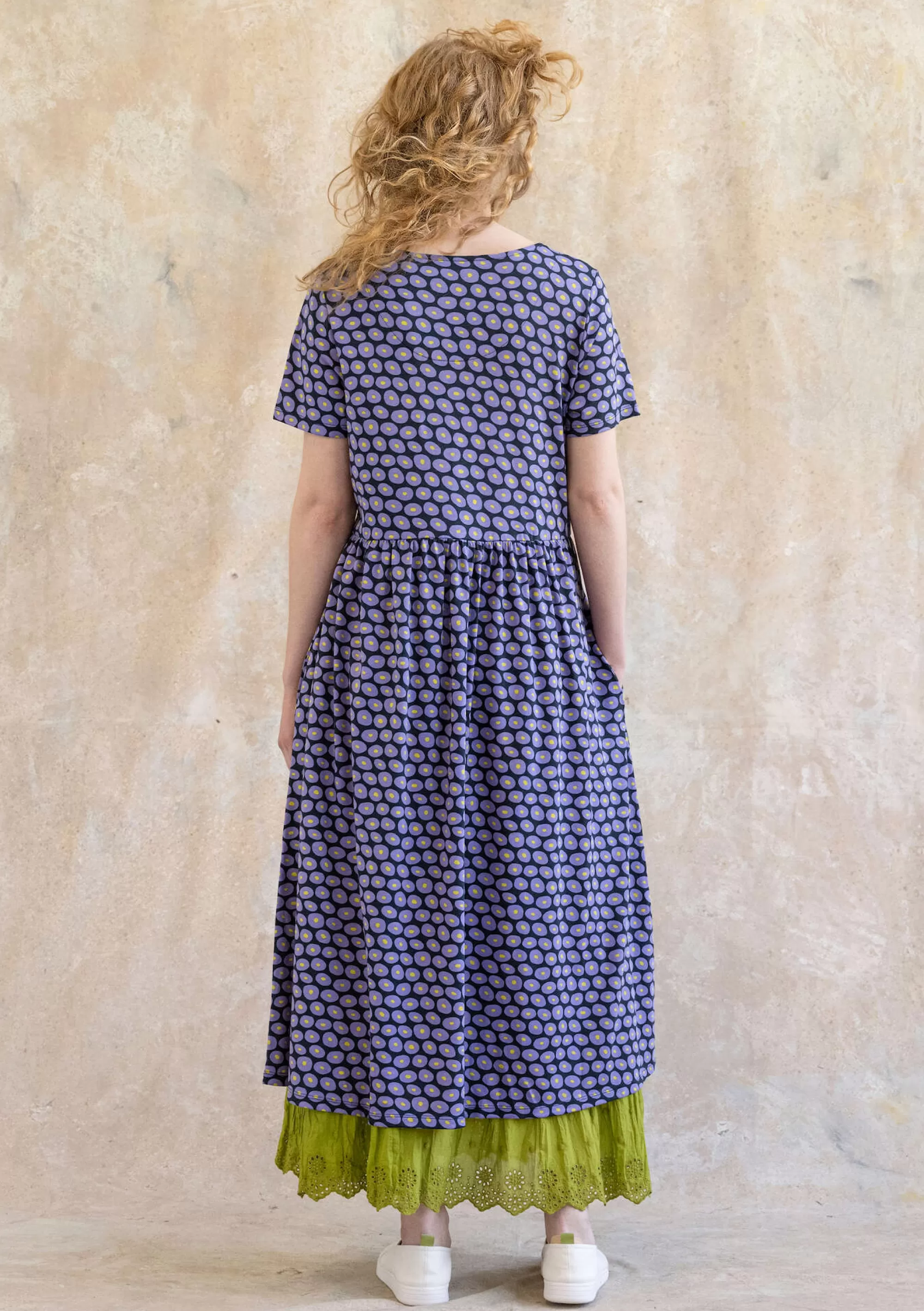 Kleider | Öko-Baumwolle^Gudrun Sjödén Jerseykleid Billie Aus Bio-Baumwolle/Modal dunkelindigo-gemustert