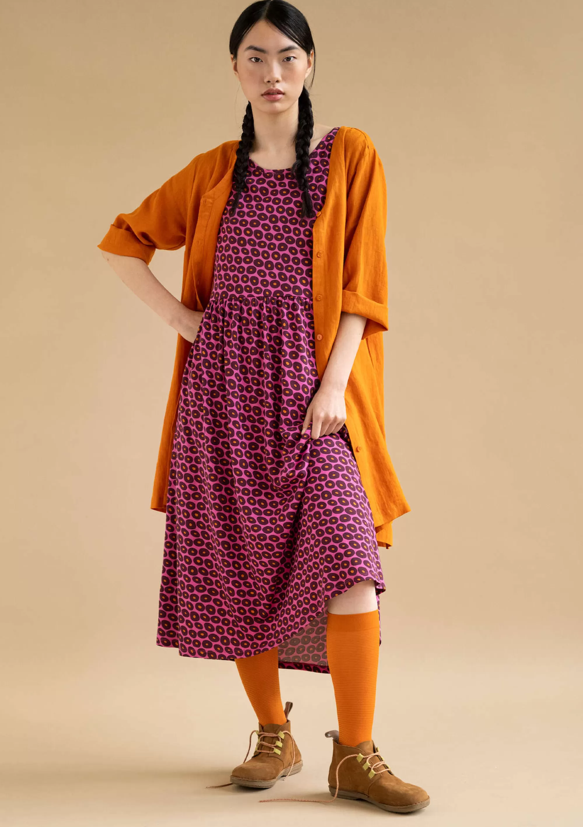 Kleider | Öko-Baumwolle^Gudrun Sjödén Jerseykleid Billie Aus Bio-Baumwolle/Modal hibiskus-gemustert