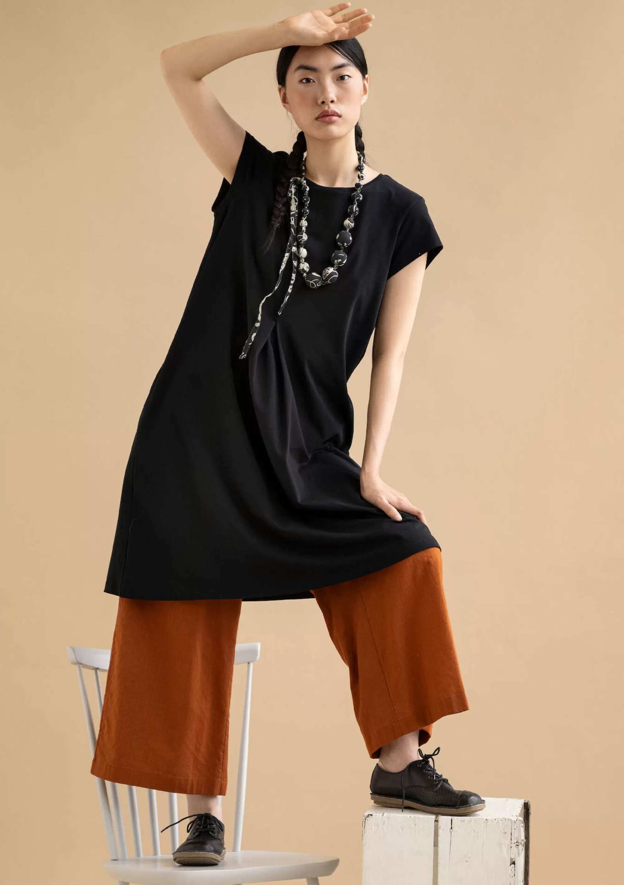 Kleider | Jersey^Gudrun Sjödén Jerseykleid Jane Aus Bio-Baumwolle/Elasthan schwarz
