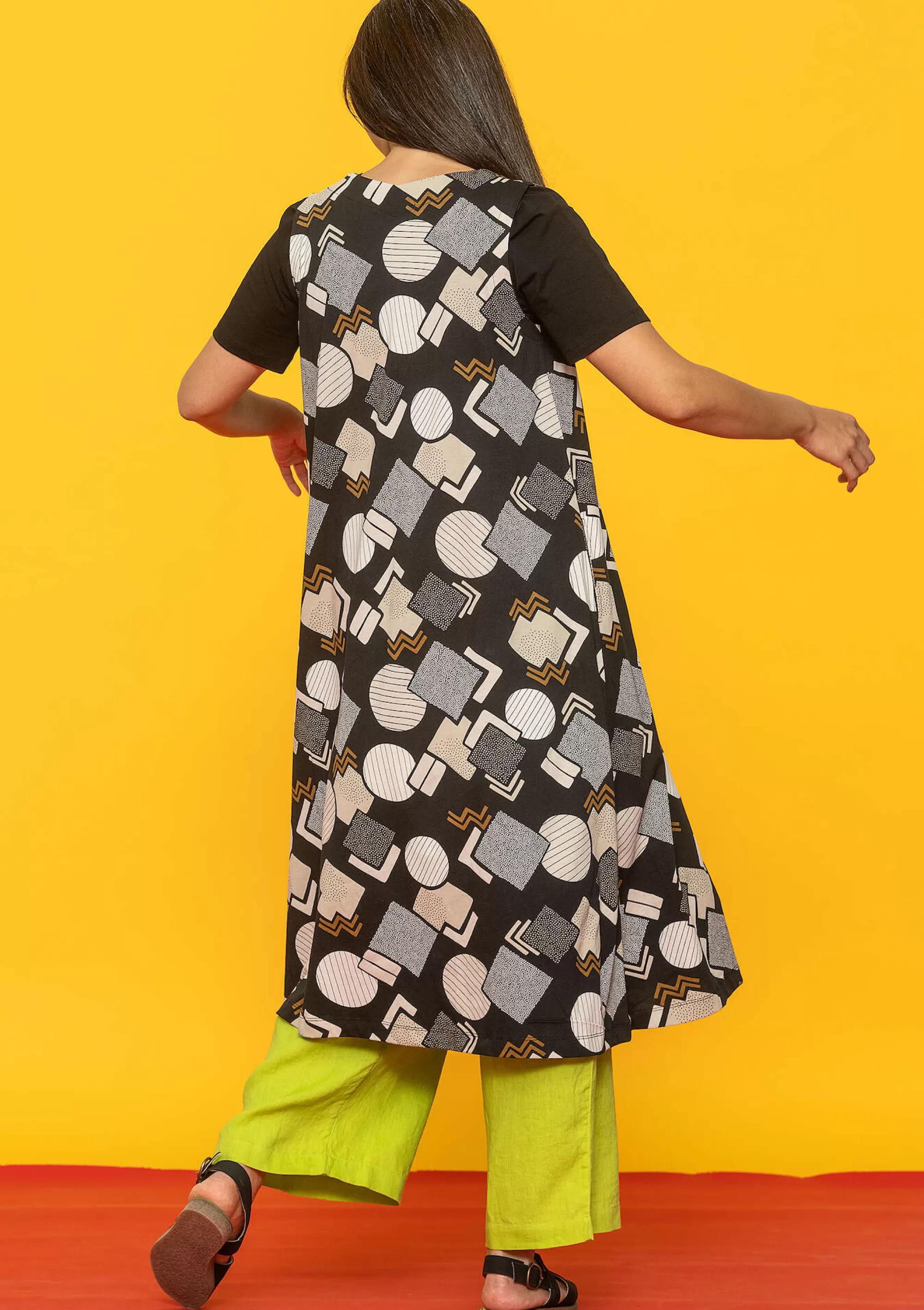 Kleider | Öko-Baumwolle^Gudrun Sjödén Jerseykleid Kompass Aus Bio-Baumwolle schwarz
