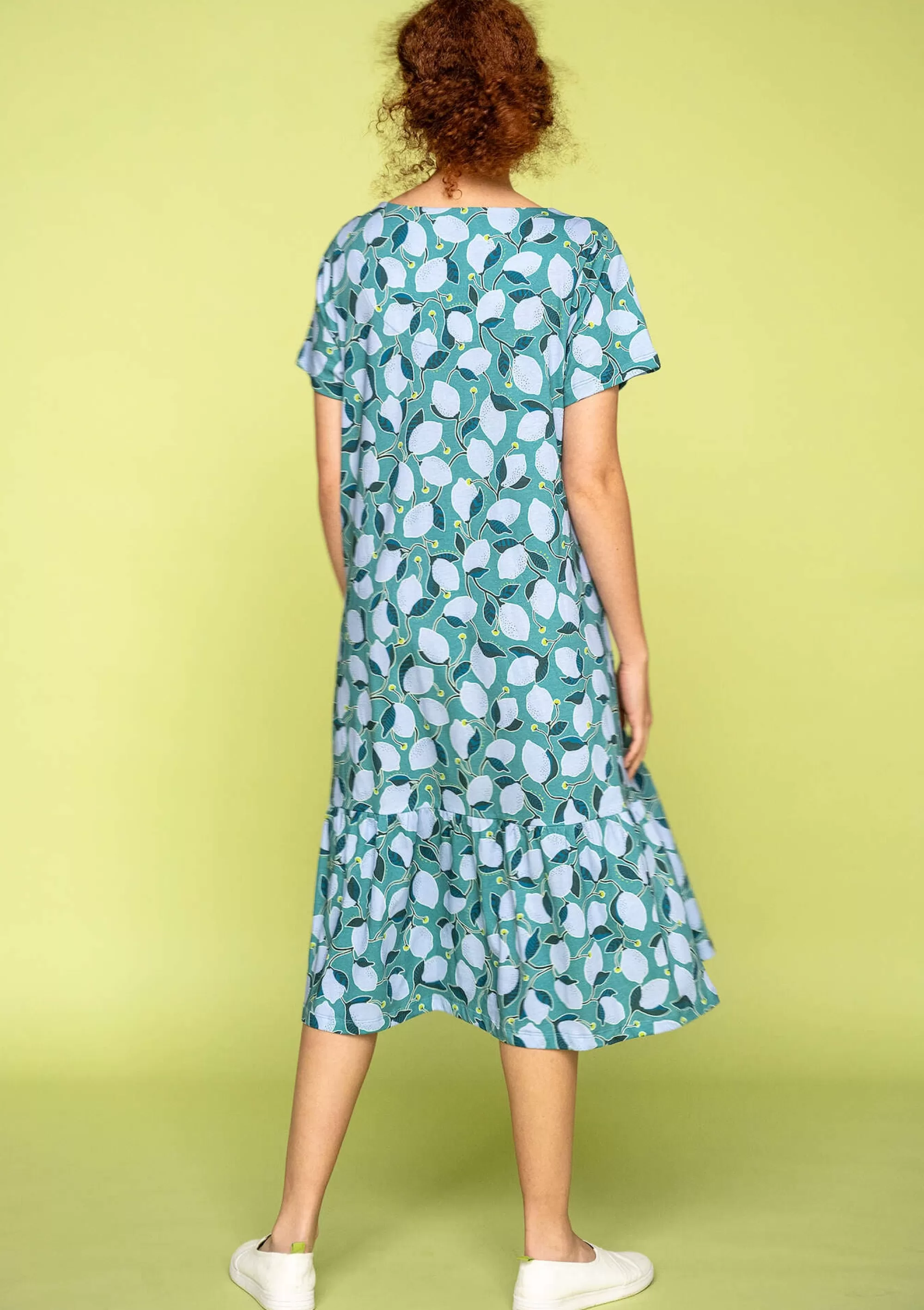 Kleider | Öko-Baumwolle^Gudrun Sjödén Jerseykleid Luisa Aus Bio-Baumwolle aqua