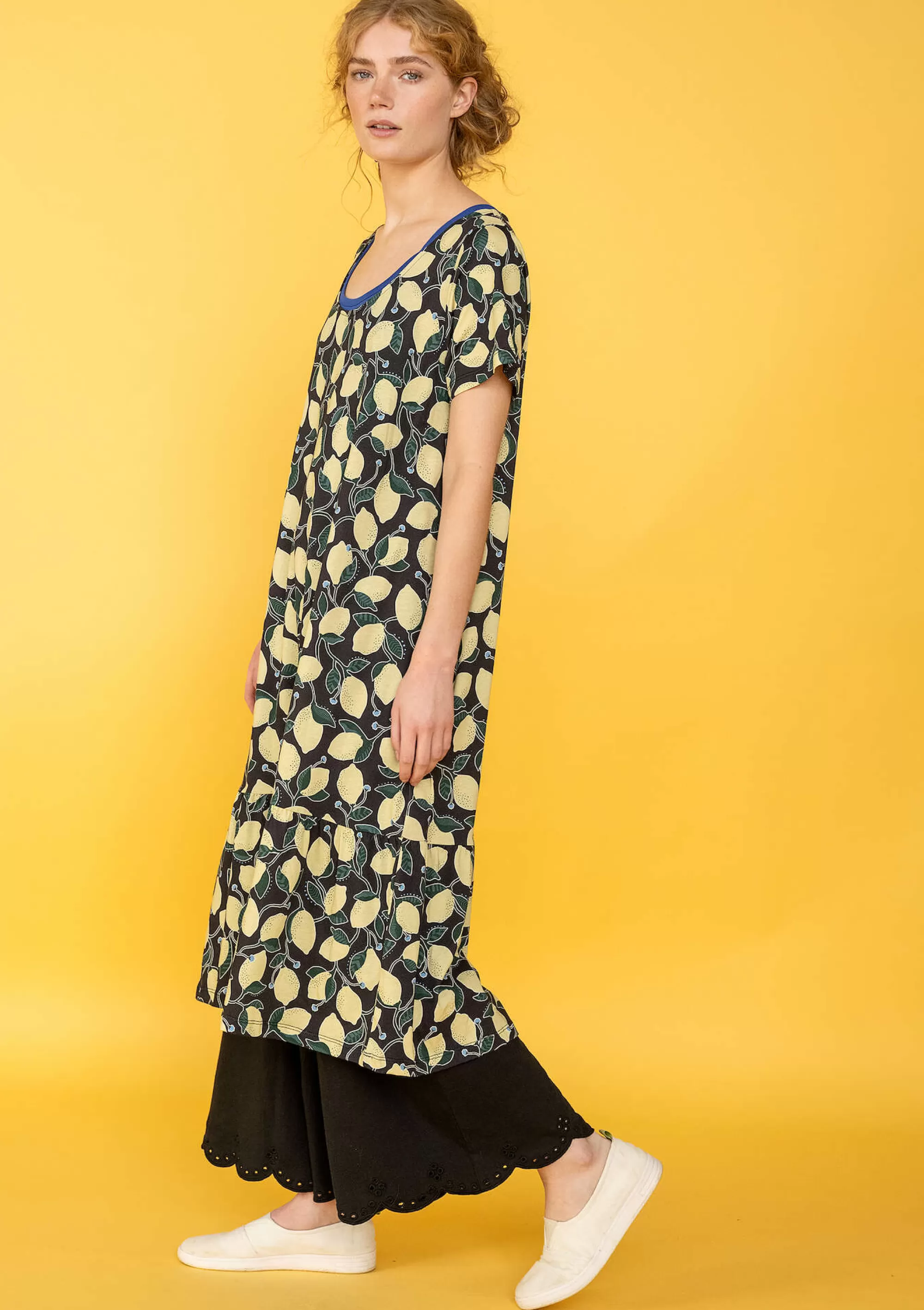 Kleider | Öko-Baumwolle^Gudrun Sjödén Jerseykleid Luisa Aus Bio-Baumwolle schwarz