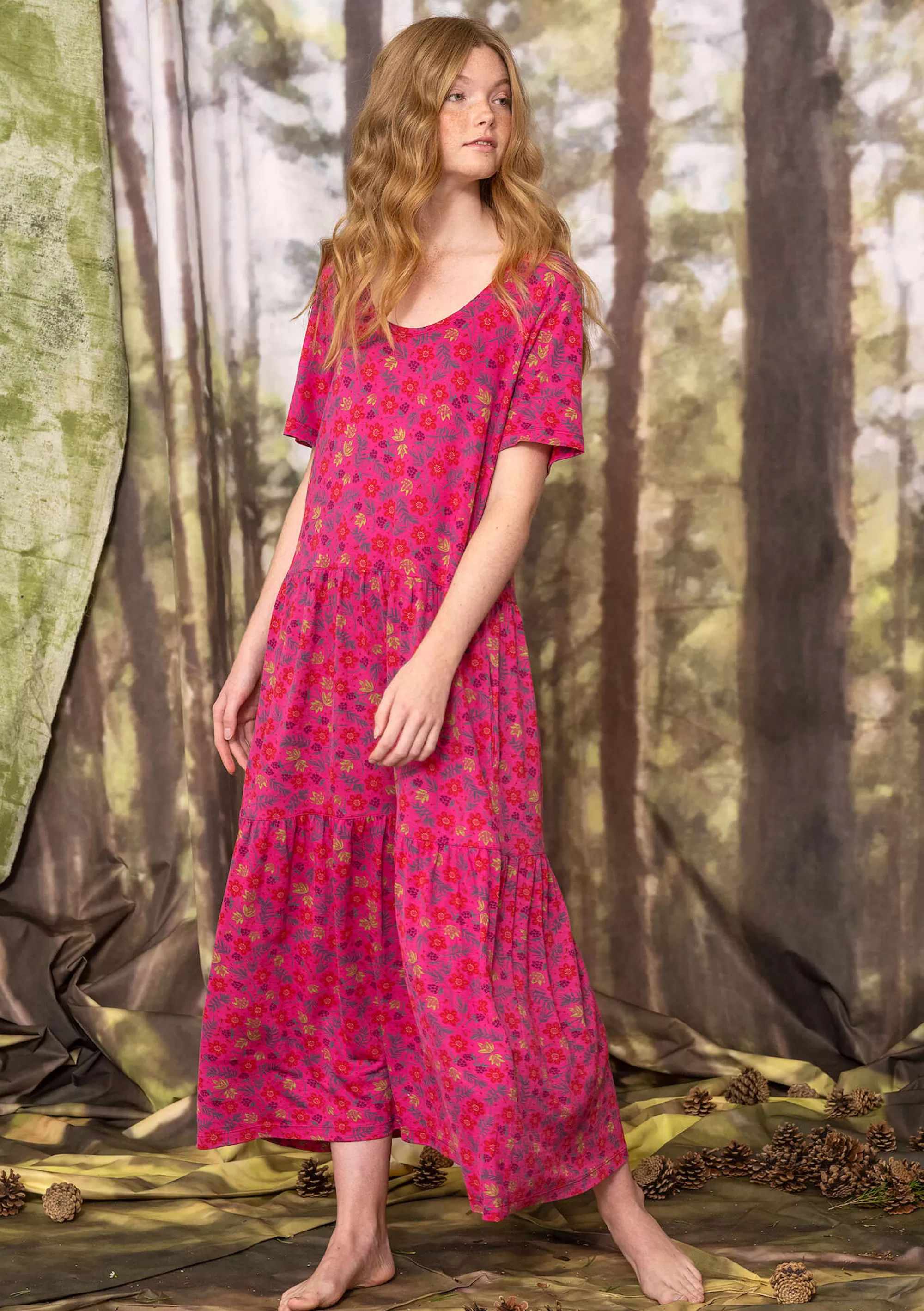 Kleider | Jersey^Gudrun Sjödén Jerseykleid Myren Aus Modal dunkelpfingstrose