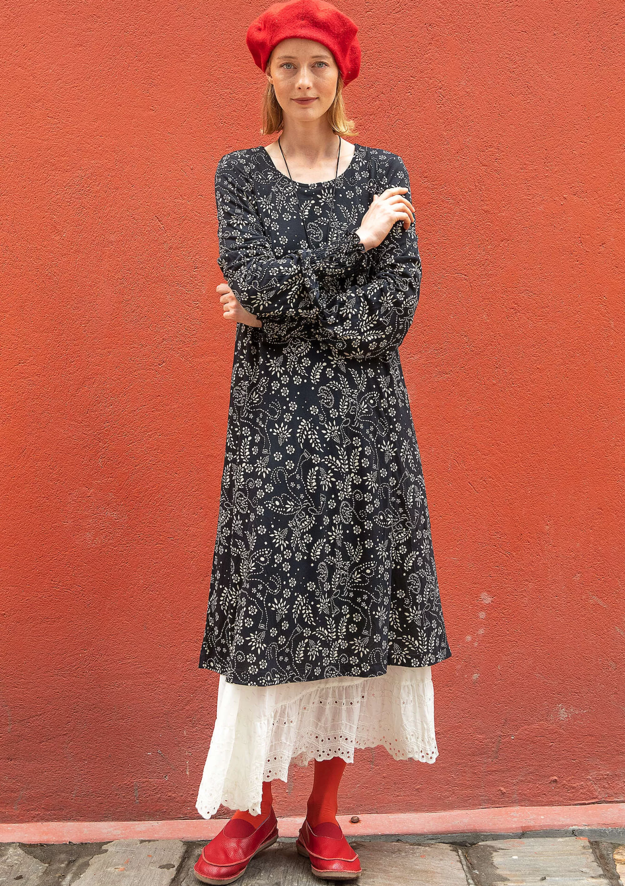 Kleider | Kleider im Hippie-Stil^Gudrun Sjödén Jerseykleid Pegasus Aus Modal schwarz