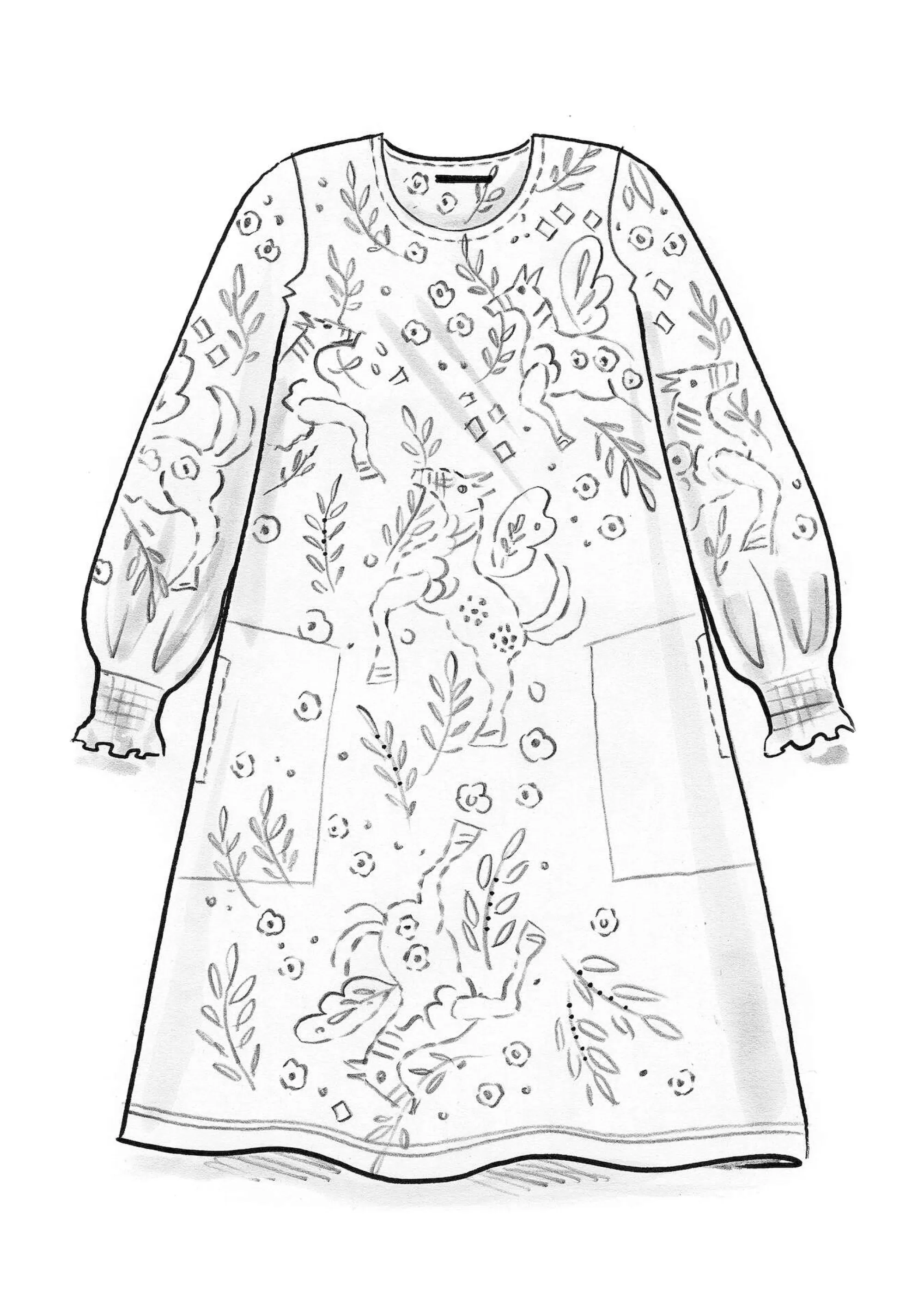Kleider | Kleider im Hippie-Stil^Gudrun Sjödén Jerseykleid Pegasus Aus Modal achatrot