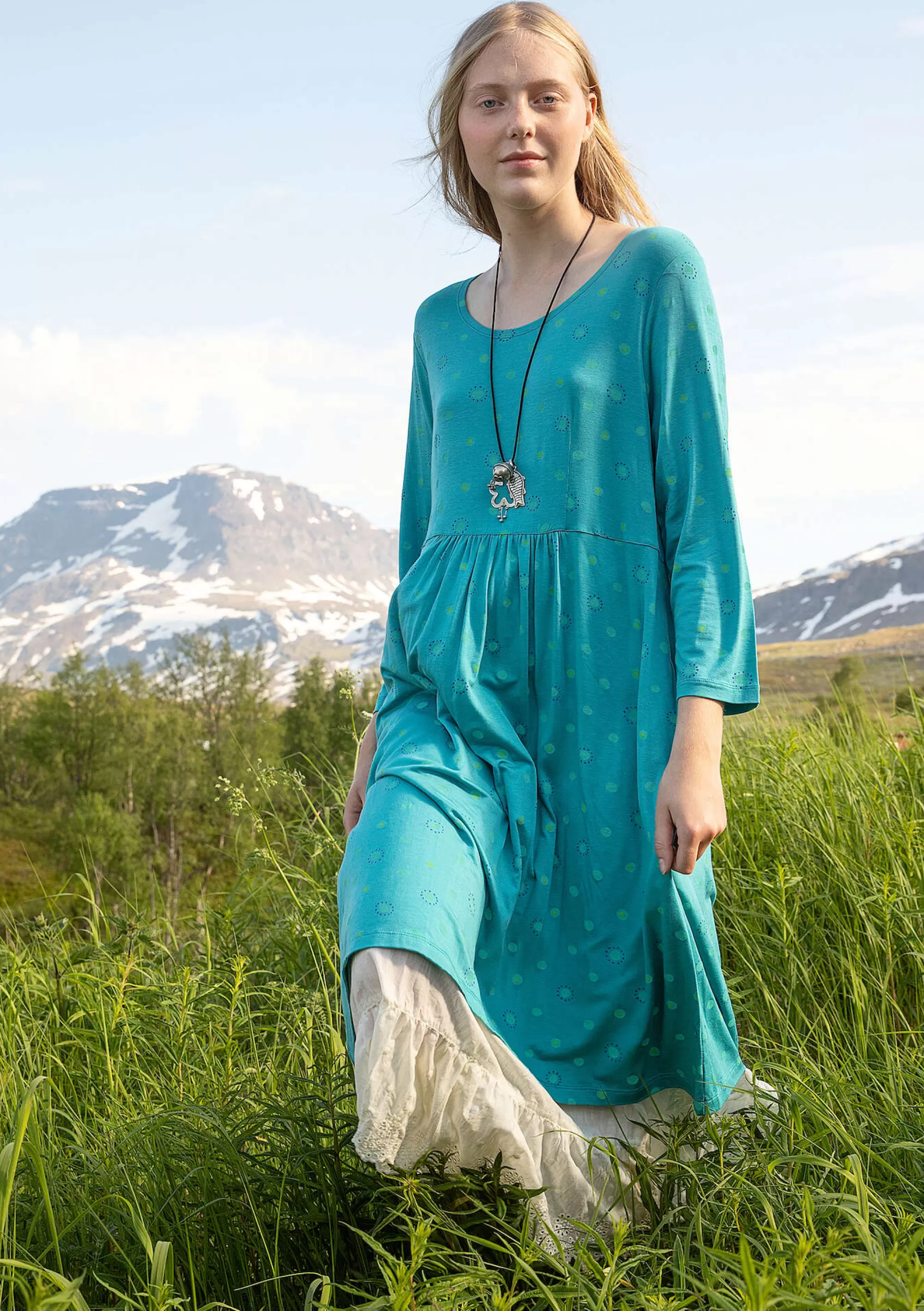 Kleider | Jersey^Gudrun Sjödén Jerseykleid Pencil Aus Lyocell/Elasthan türkis
