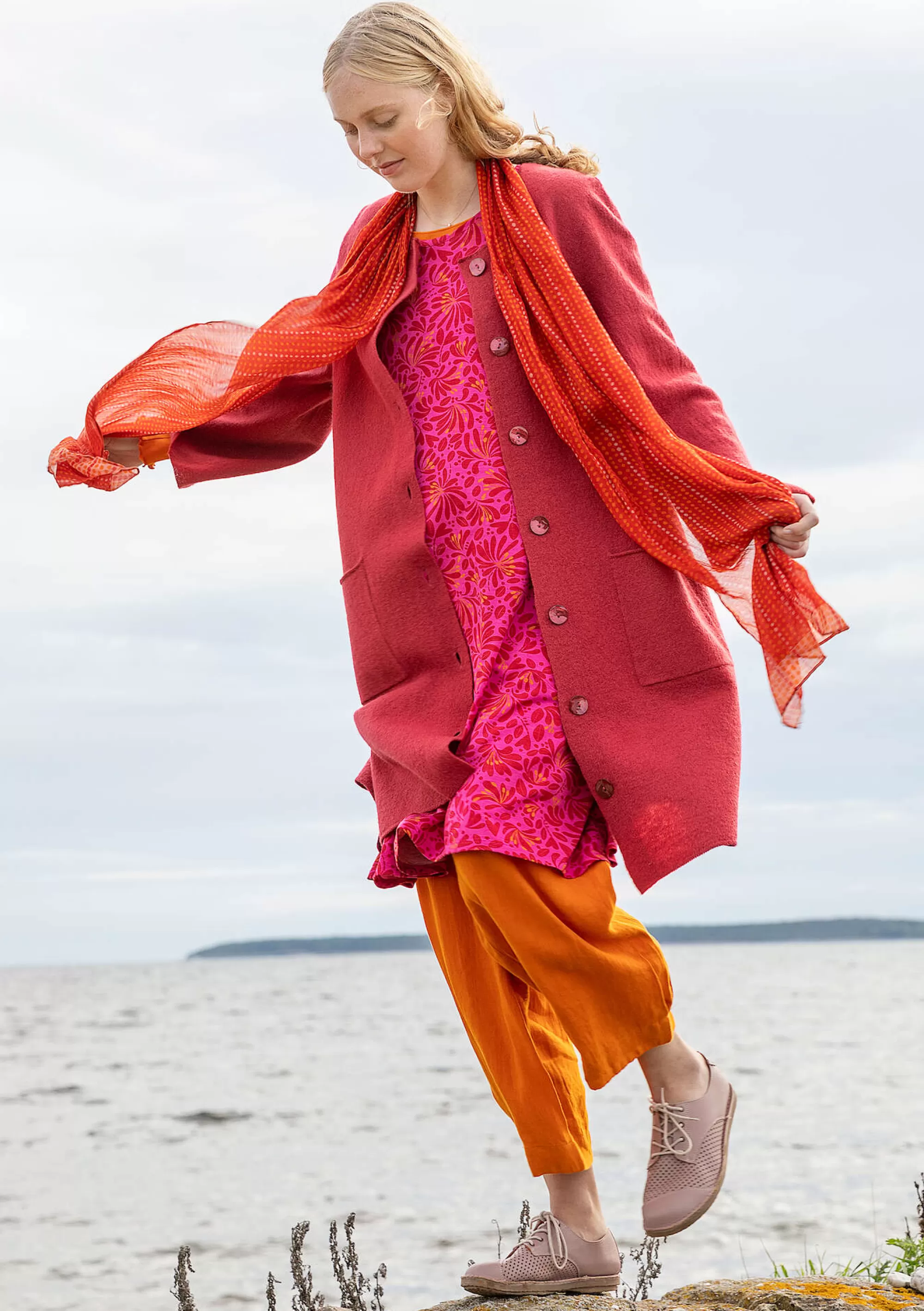 Kleider | Jersey^Gudrun Sjödén Jerseykleid Strandäng Aus Lyocell/Elasthan dunkelpfingstrose