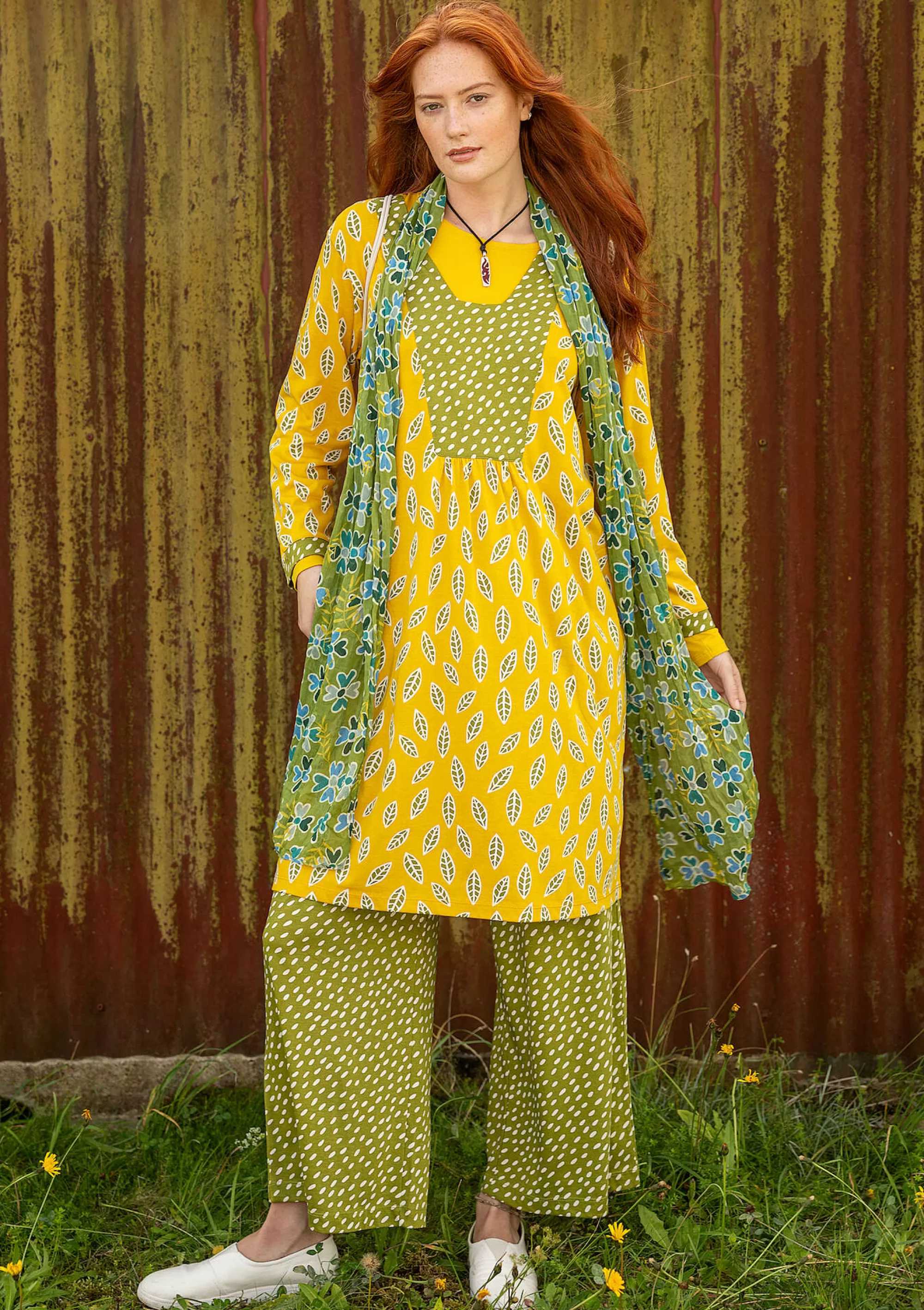 Kleider | Öko-Baumwolle^Gudrun Sjödén Jerseykleid Åland Aus Bio-Baumwolle/Modal ananas