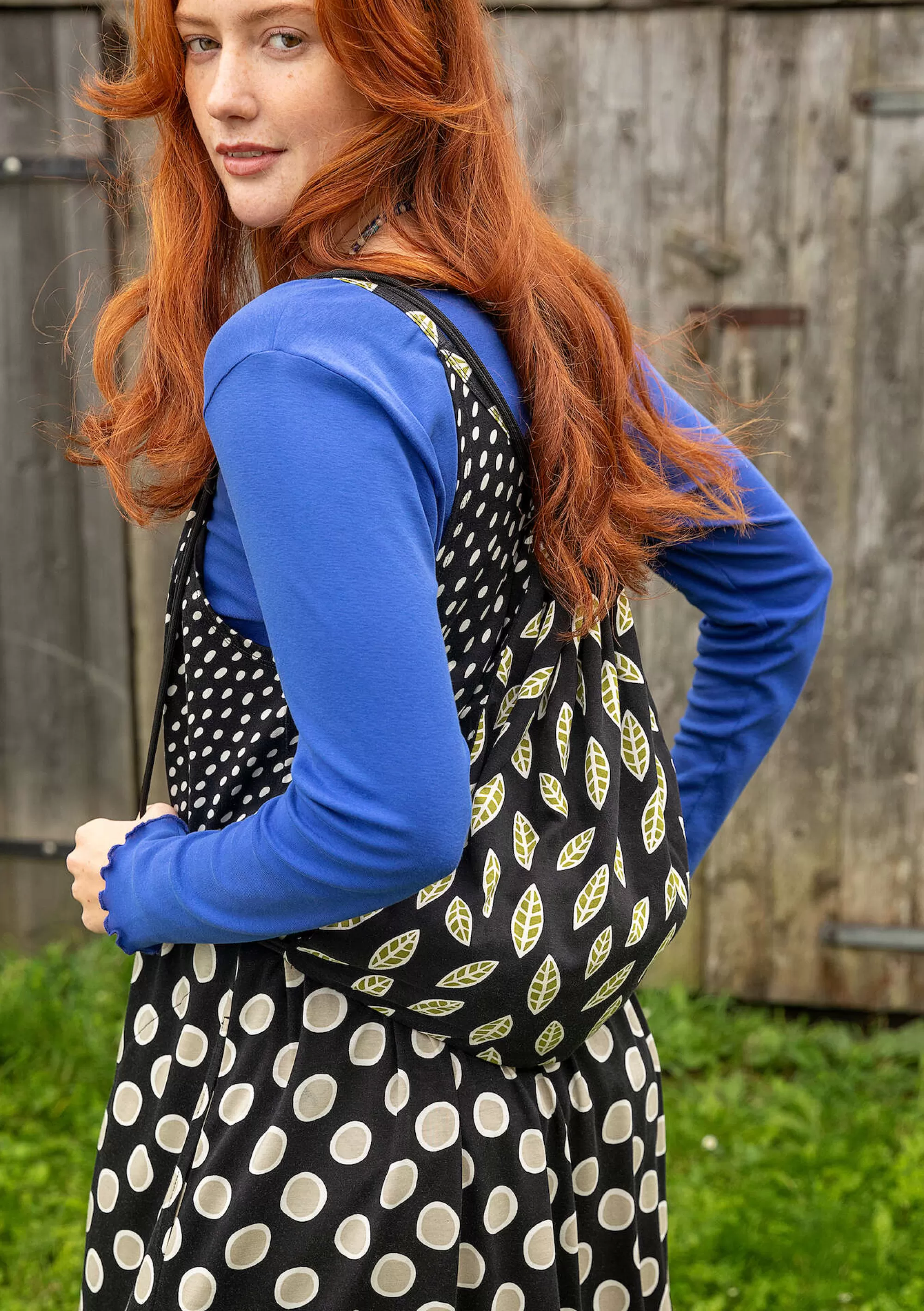 Accessoires^Gudrun Sjödén Jersey-Rucksack Singö Aus Bio-Baumwolle/Modal schwarz