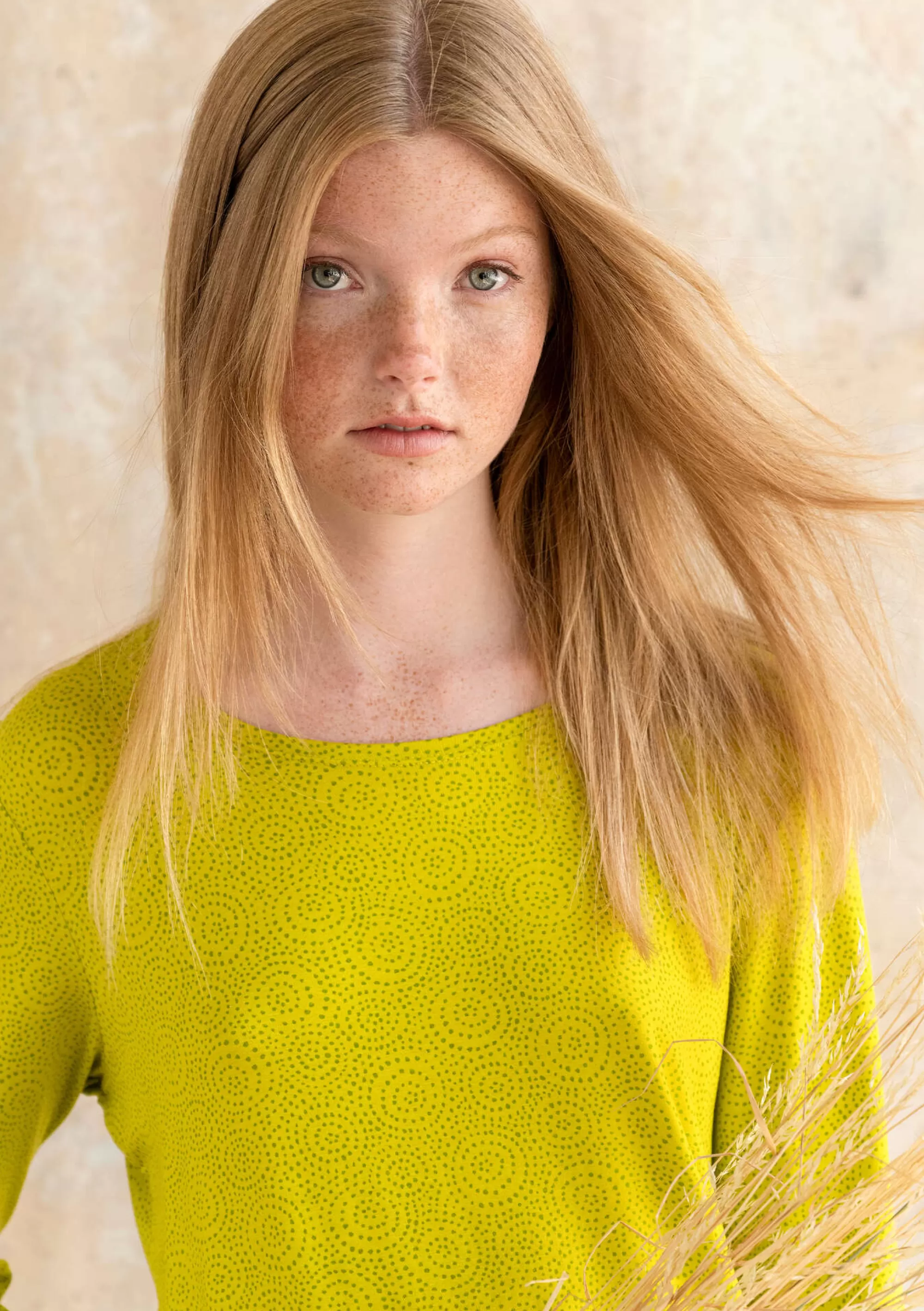 Pullover & Shirts | Jersey^Gudrun Sjödén Jerseyshirt Ada Aus Lyocell/Elasthan limettengrün-gemustert